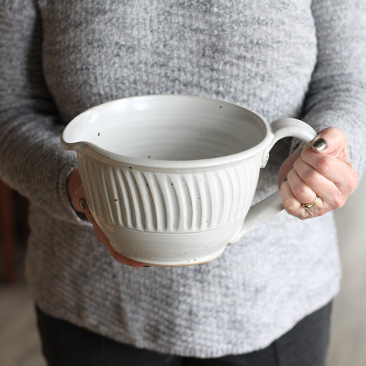 SECONDS SALE | Handmade Pottery | Large Batter Bowl image 1