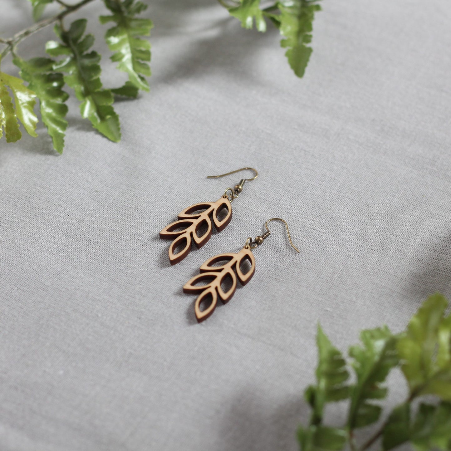 Olive Earrings - Maple $24 image