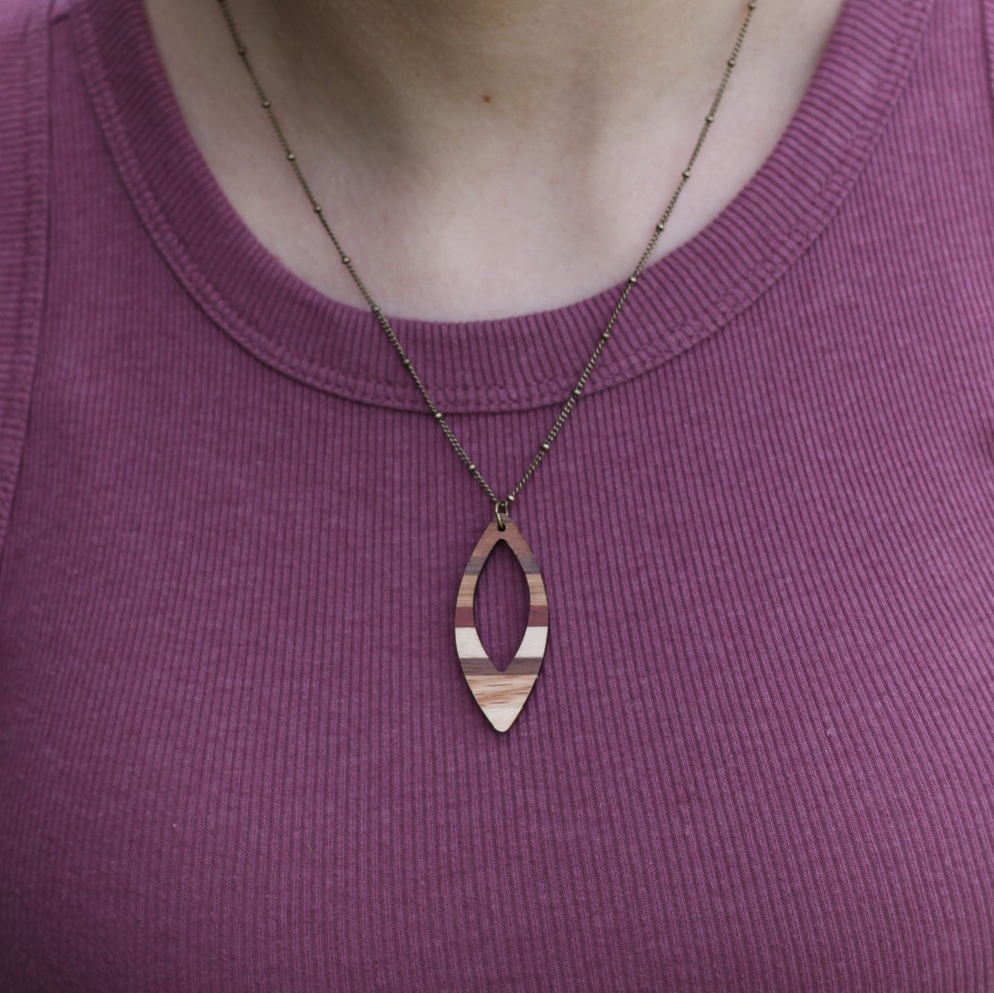 Handmade Wooden Jewelry | Debby Necklace image 9