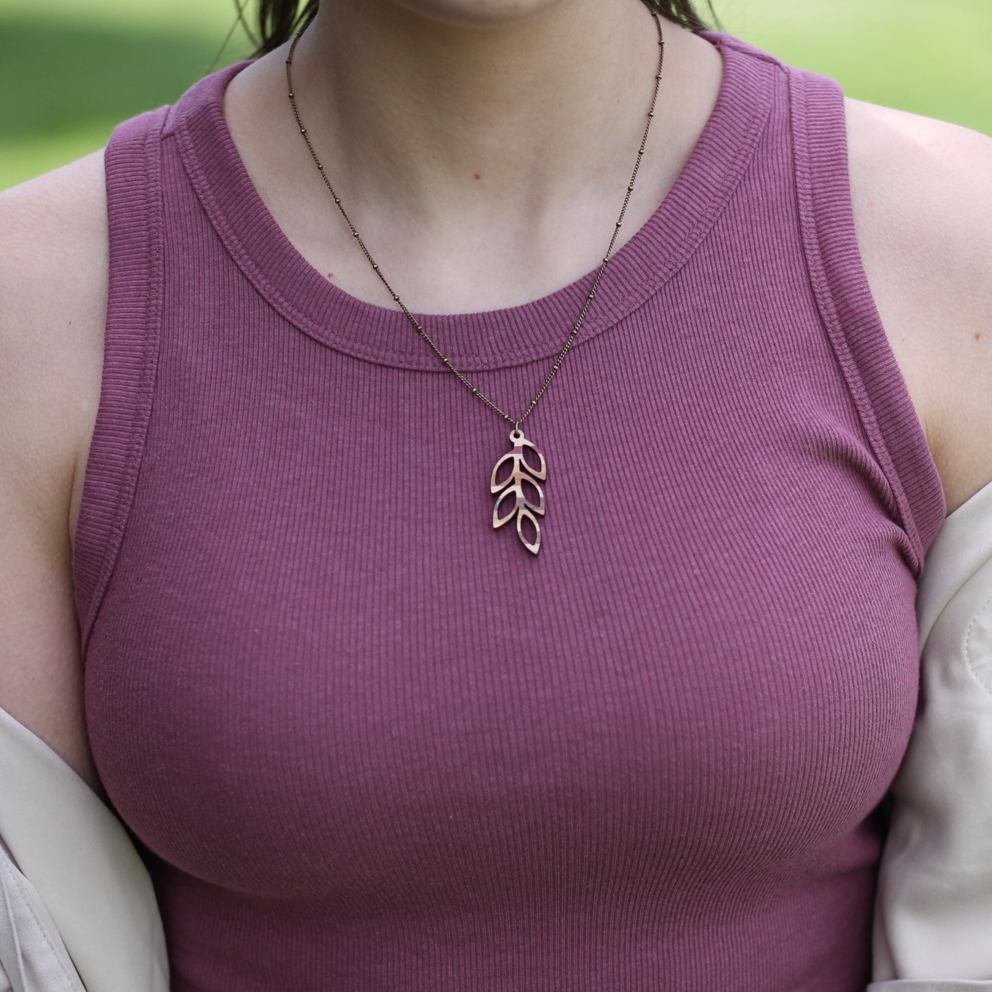 Handmade Wooden Jewelry | Olive Necklace image 9