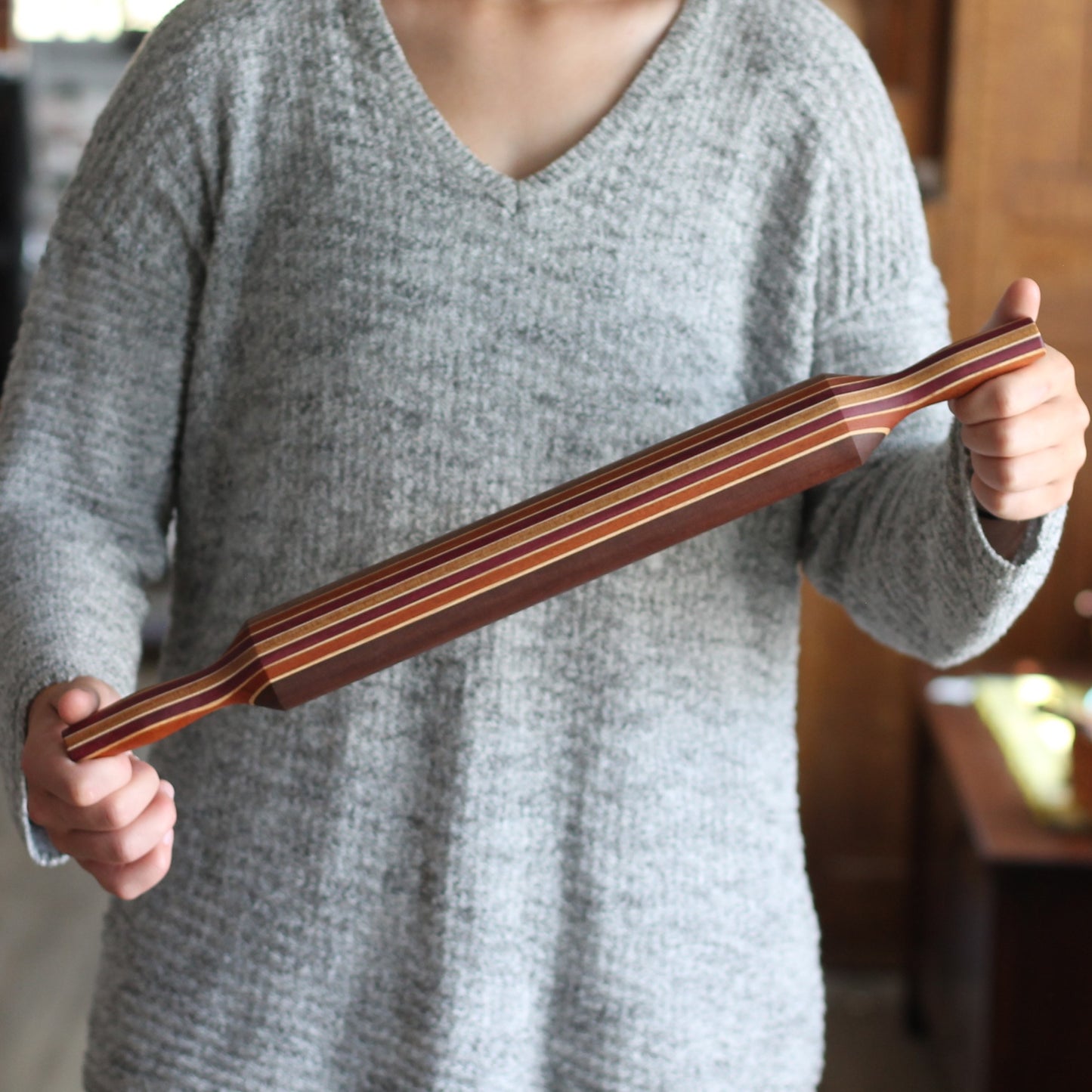Handmade Solid Wood Rolling Pin | Julia - Multi-Wood $70 image