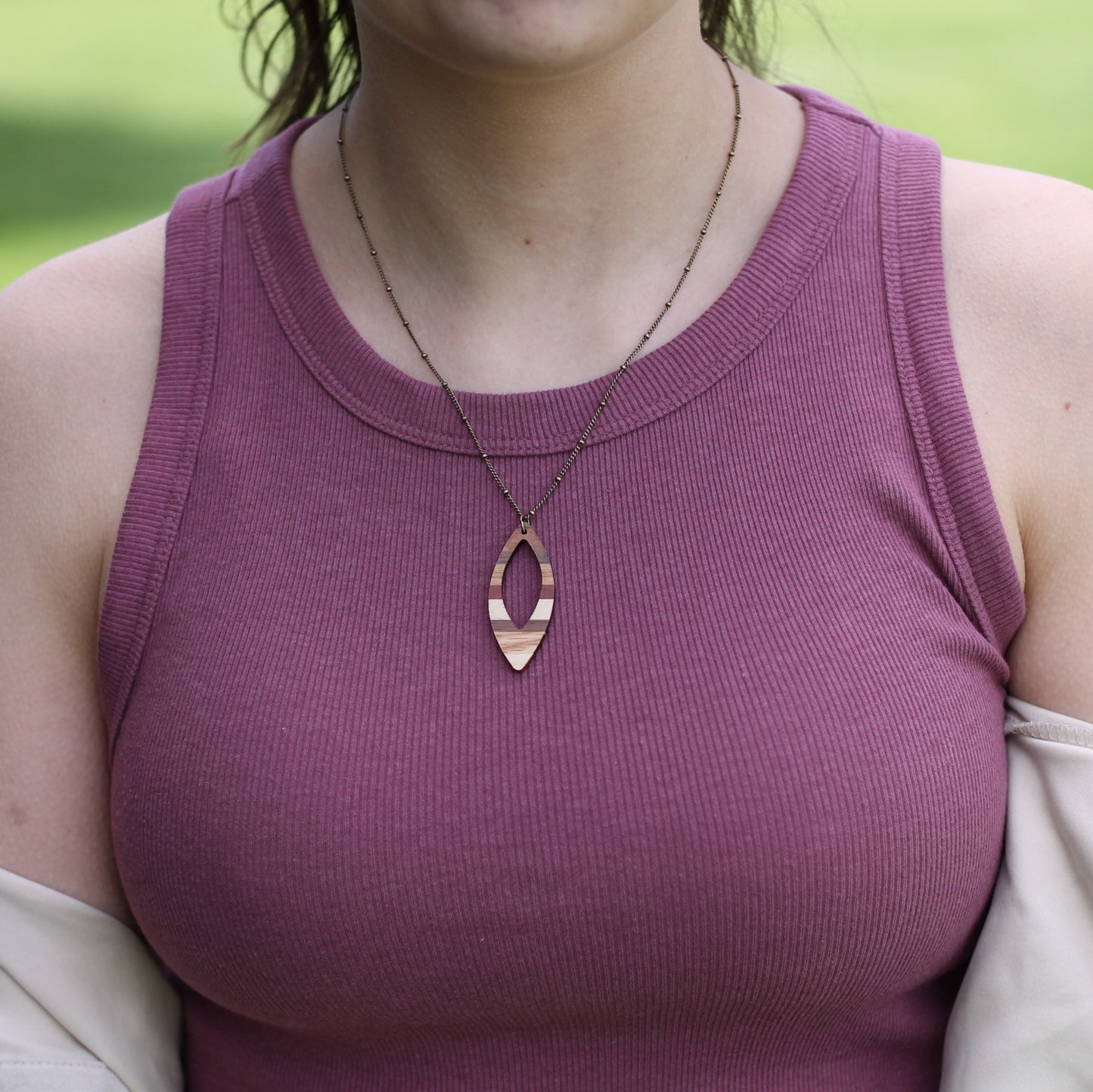 Handmade Wooden Jewelry | Debby Necklace image 8