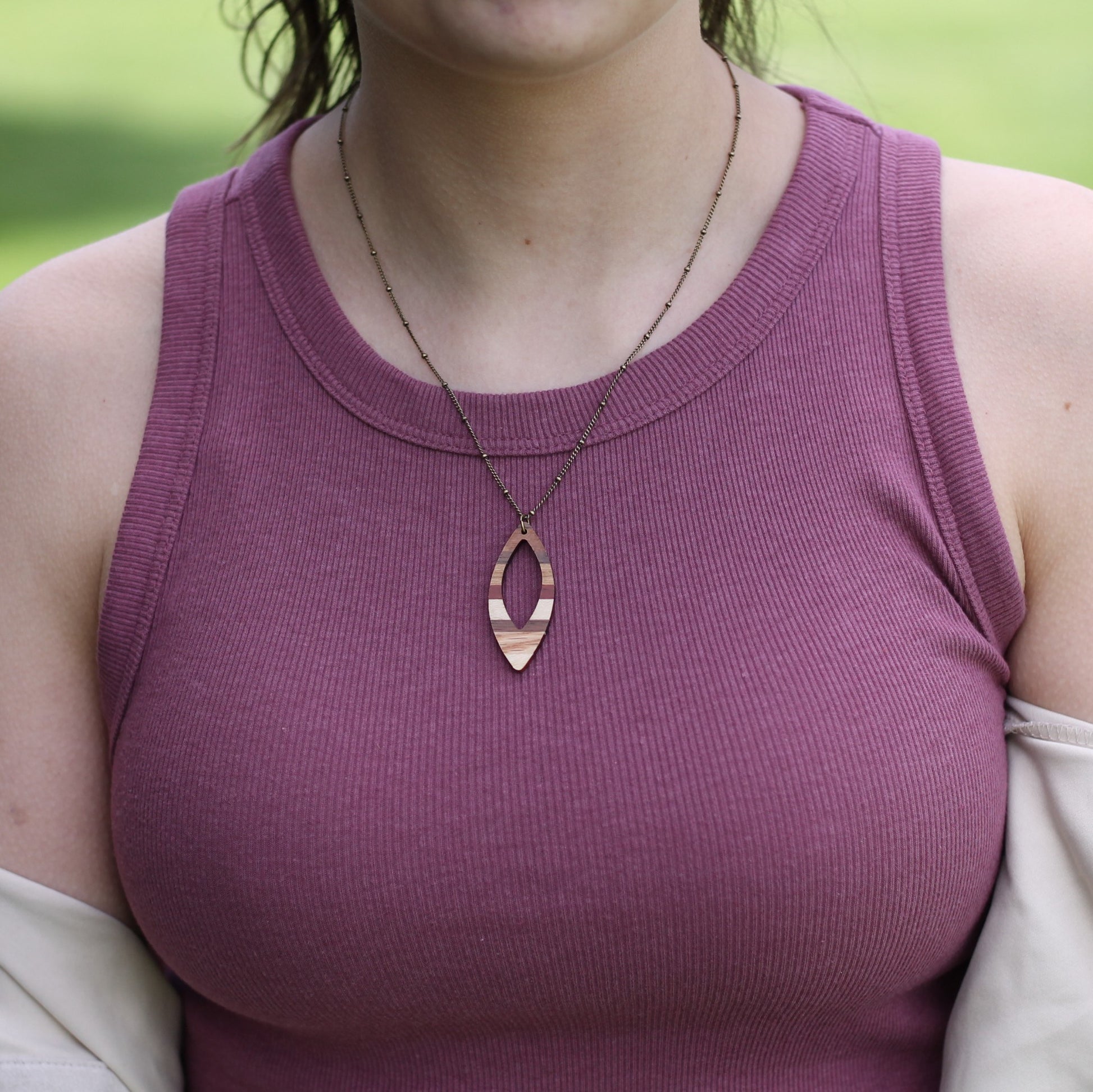 Handmade Wooden Jewelry | Debby Necklace image 8