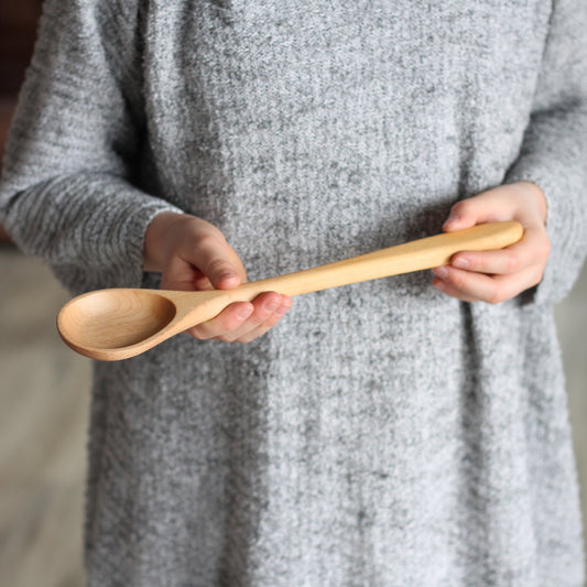 Handmade Wooden Kitchen Utensils | Round Spoon image 1