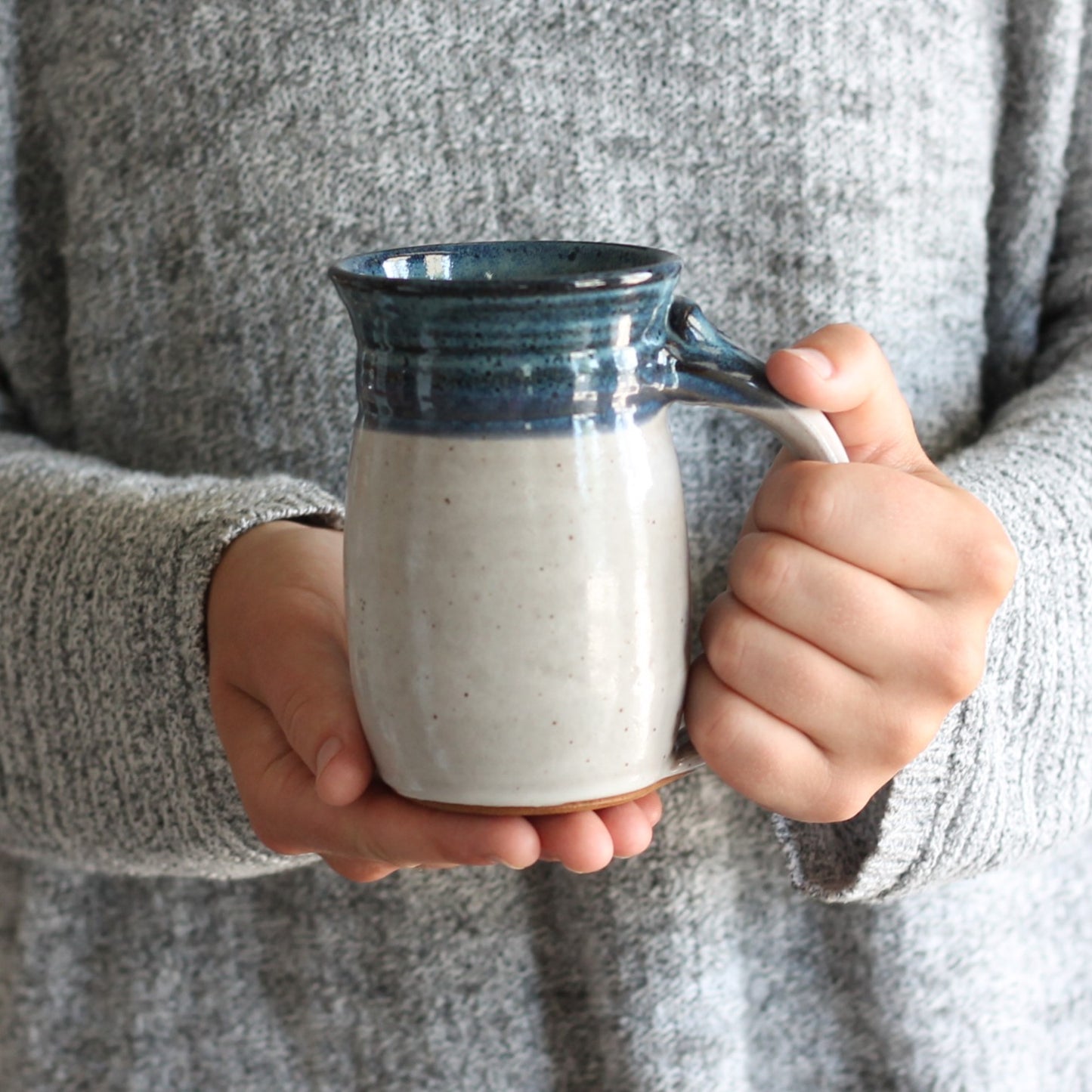 Handmade Pottery | Classic Mug - Blue + Bone $45 image