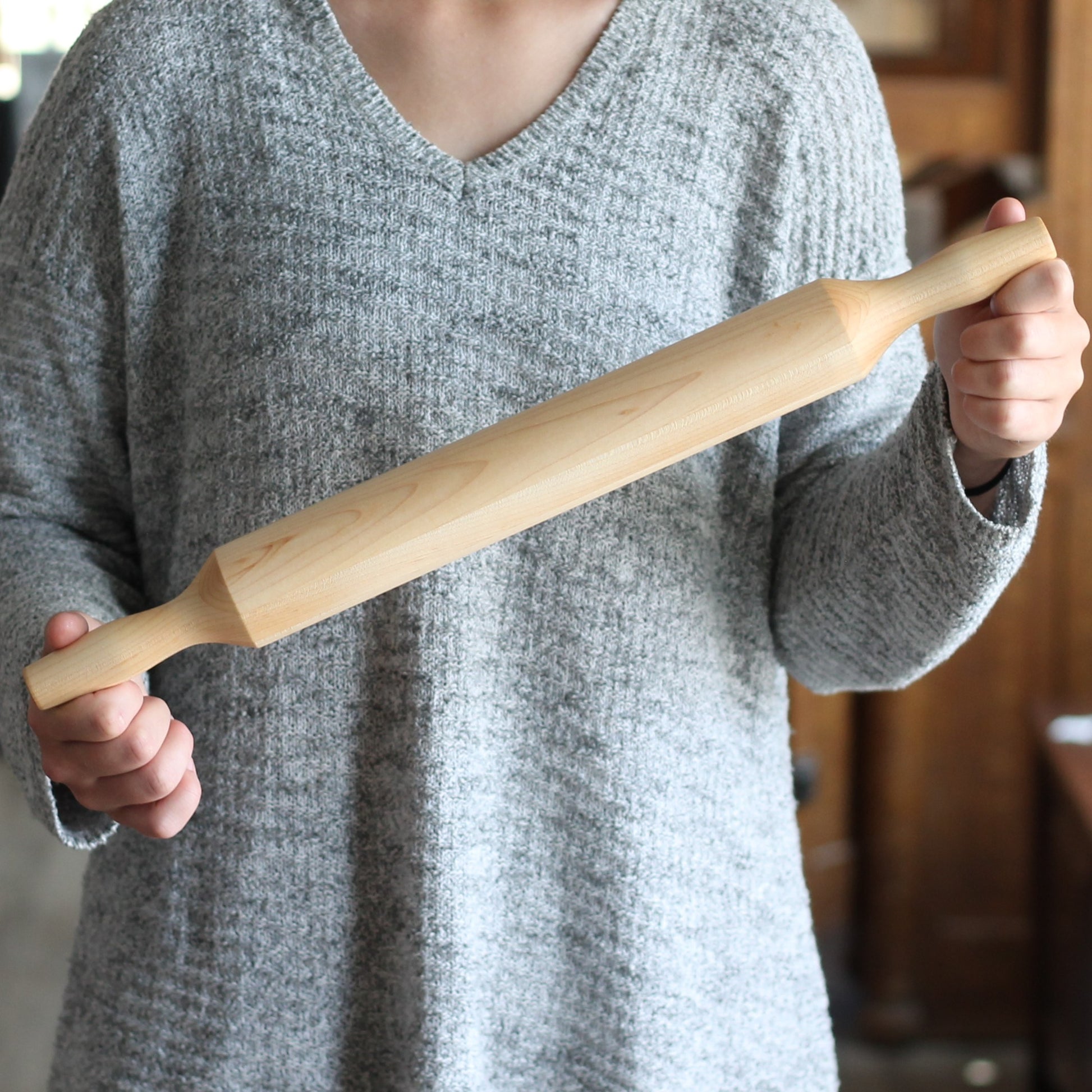 Handmade Solid Wood Rolling Pin | Julia - Maple $60 image