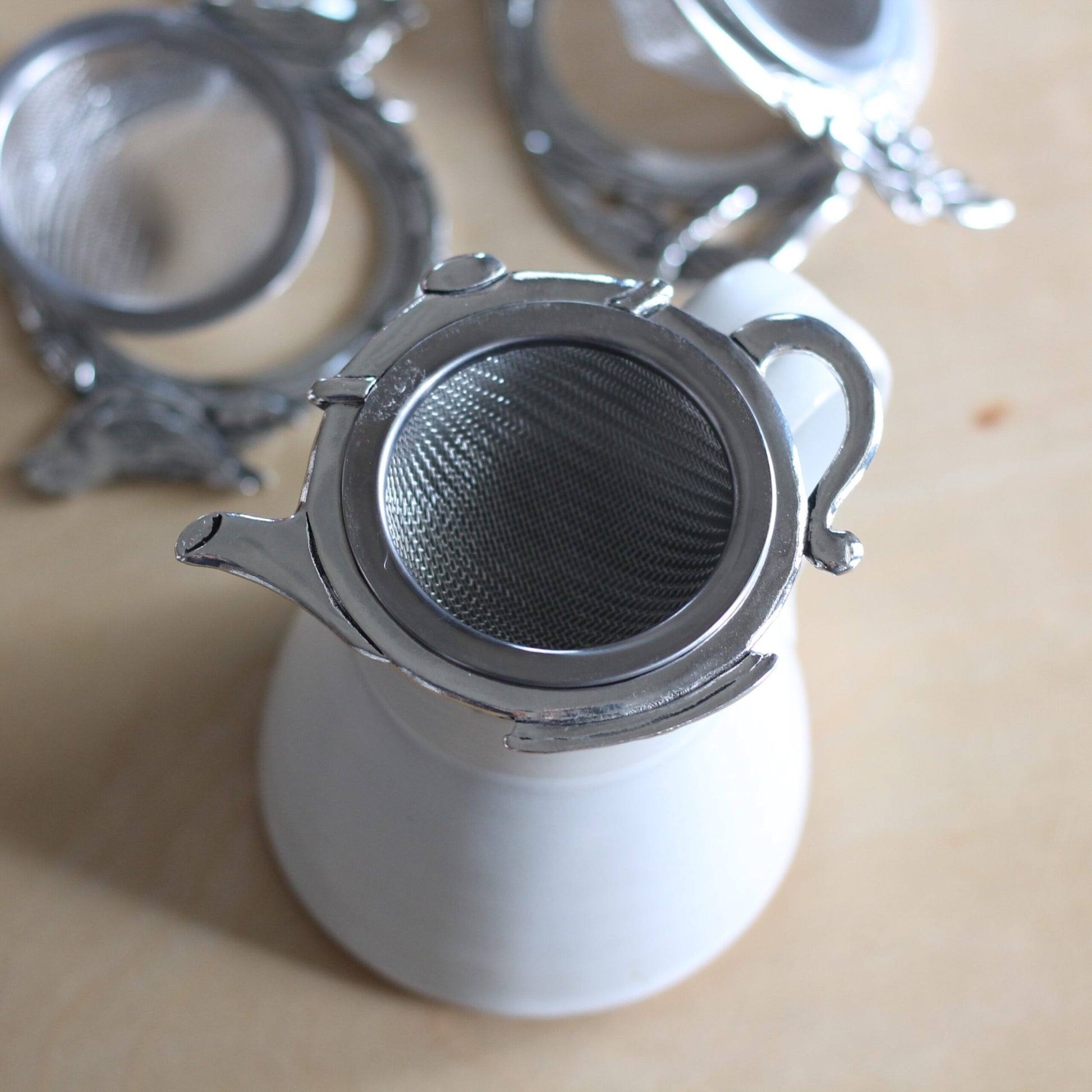 Handmade Pewter Tea Strainer | 4 Styles image 8