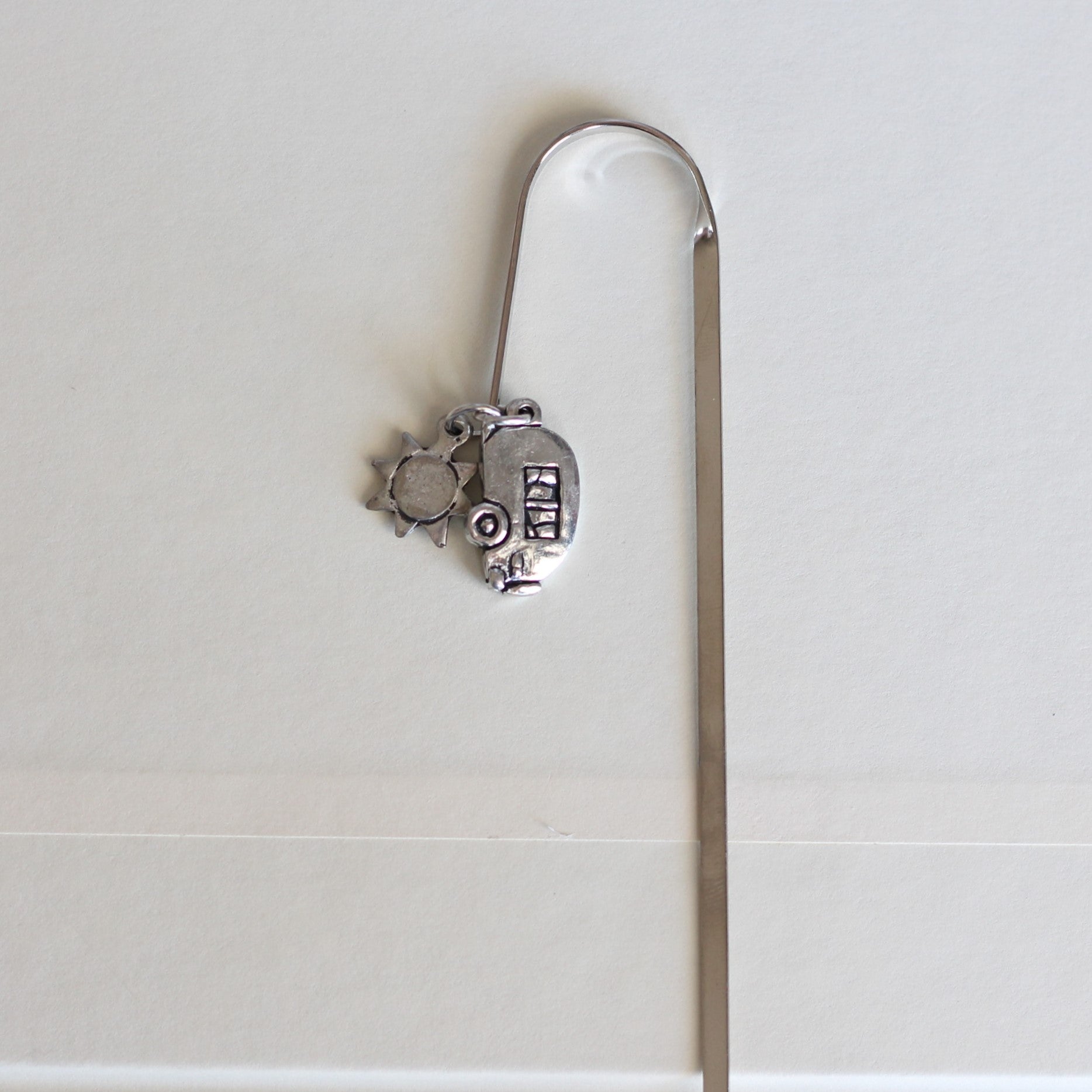 Handmade Pewter Bookmark | 6 Styles - Camper $10 image