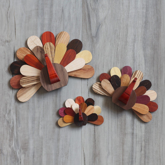 Handmade Wooden Turkeys image 0