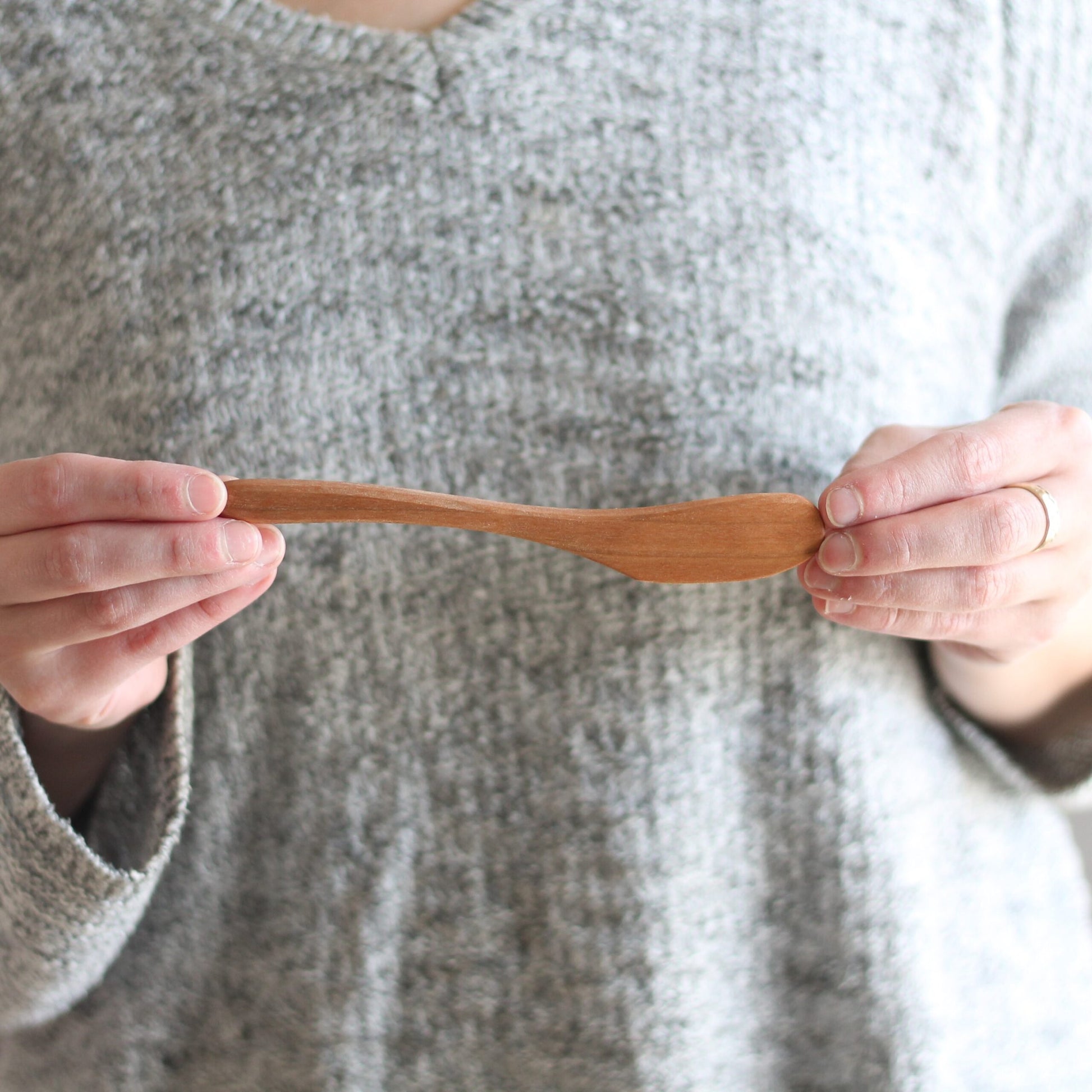 Handmade Solid Cherry Spreader | 2 Sizes image 5