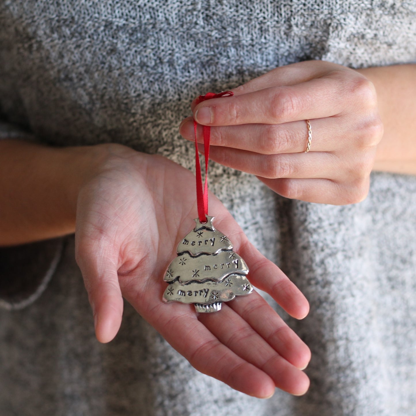Handmade Pewter Round Ornaments | 10 Styles image 15