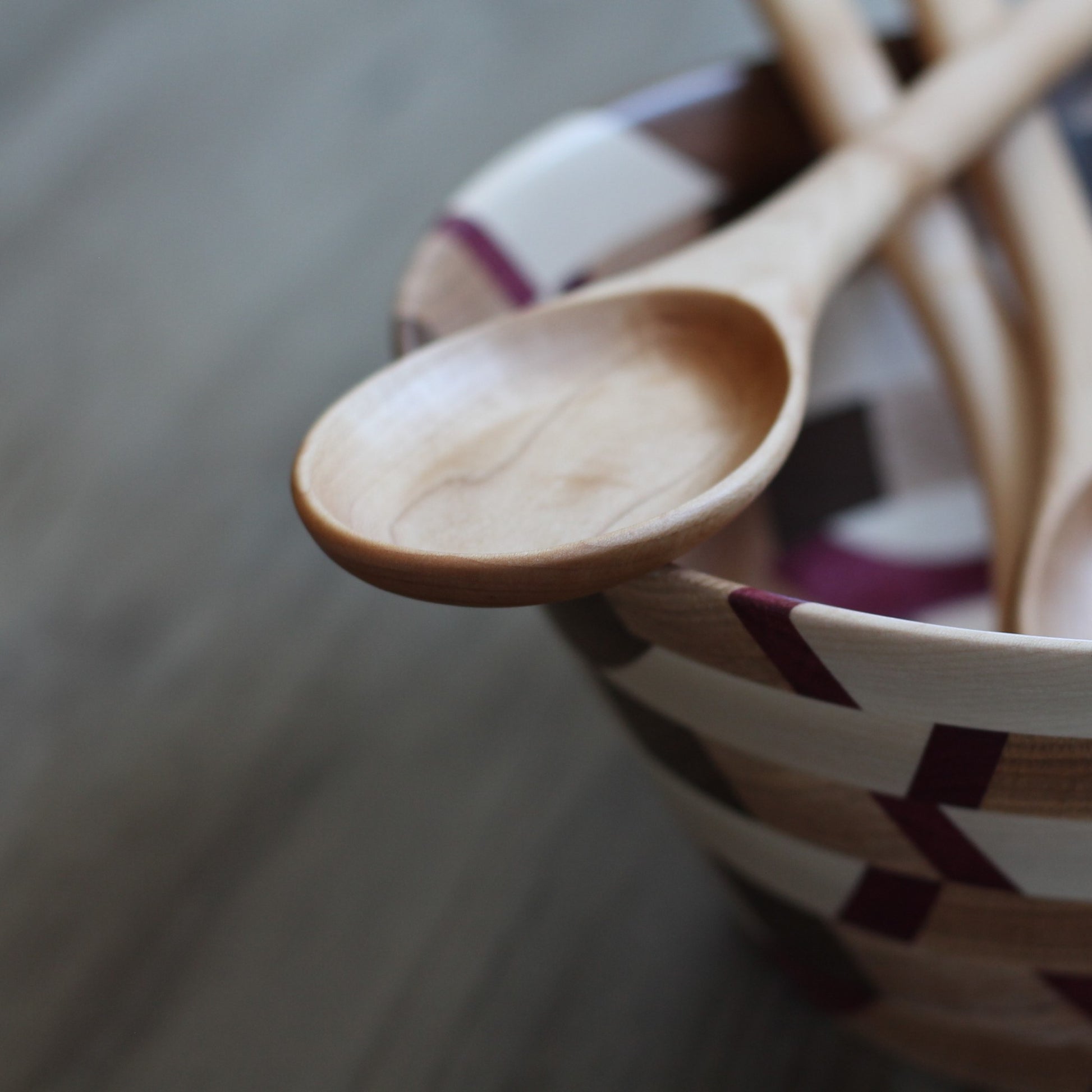 Handmade Wooden Kitchen Utensils | Long Oval Spoon image 3