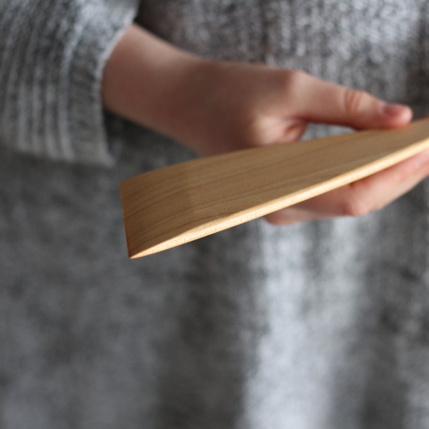 Handmade Wooden Kitchen Utensils | Thin Large Spatula image 2
