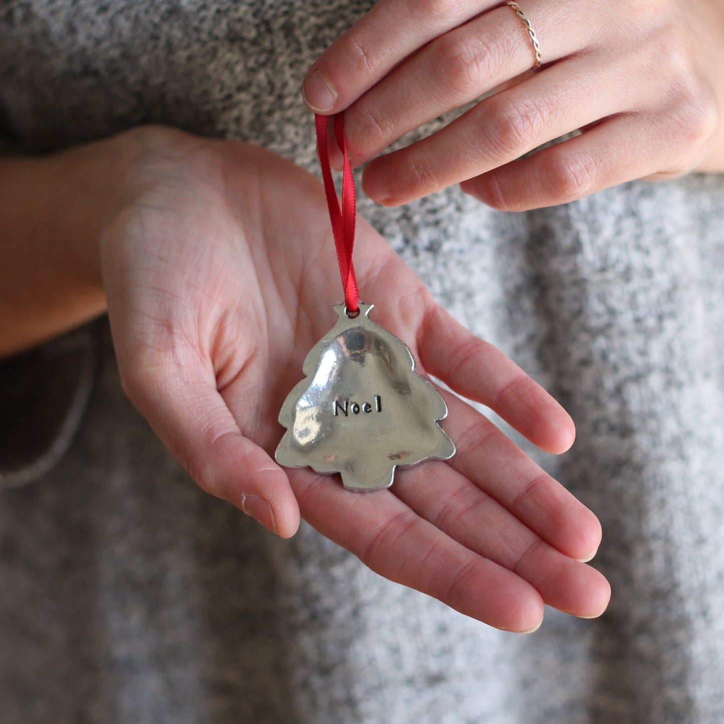 Handmade Pewter Round Ornaments | 10 Styles image 14