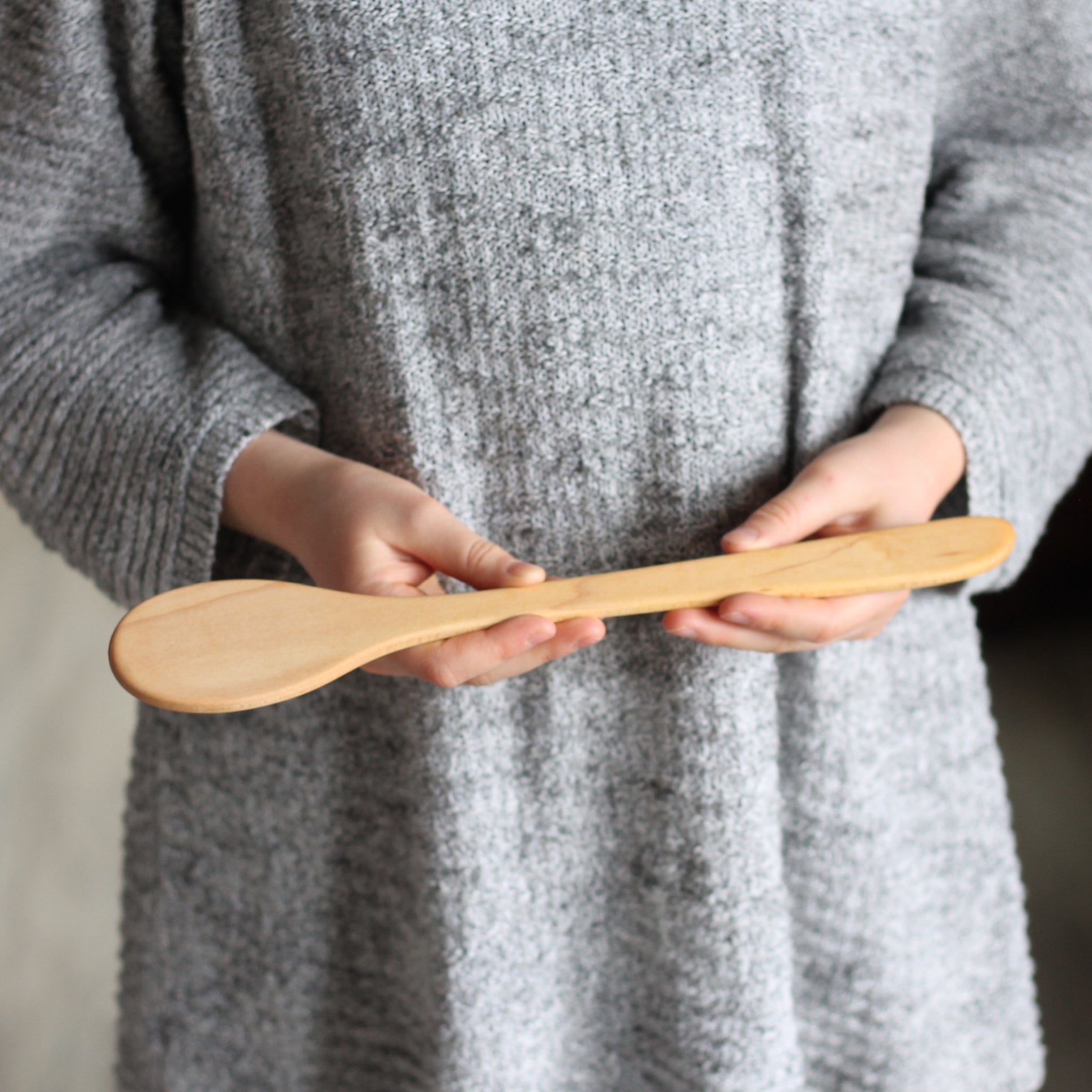 Handmade Wooden Kitchen Utensils | Thin Oval Paddle image 3