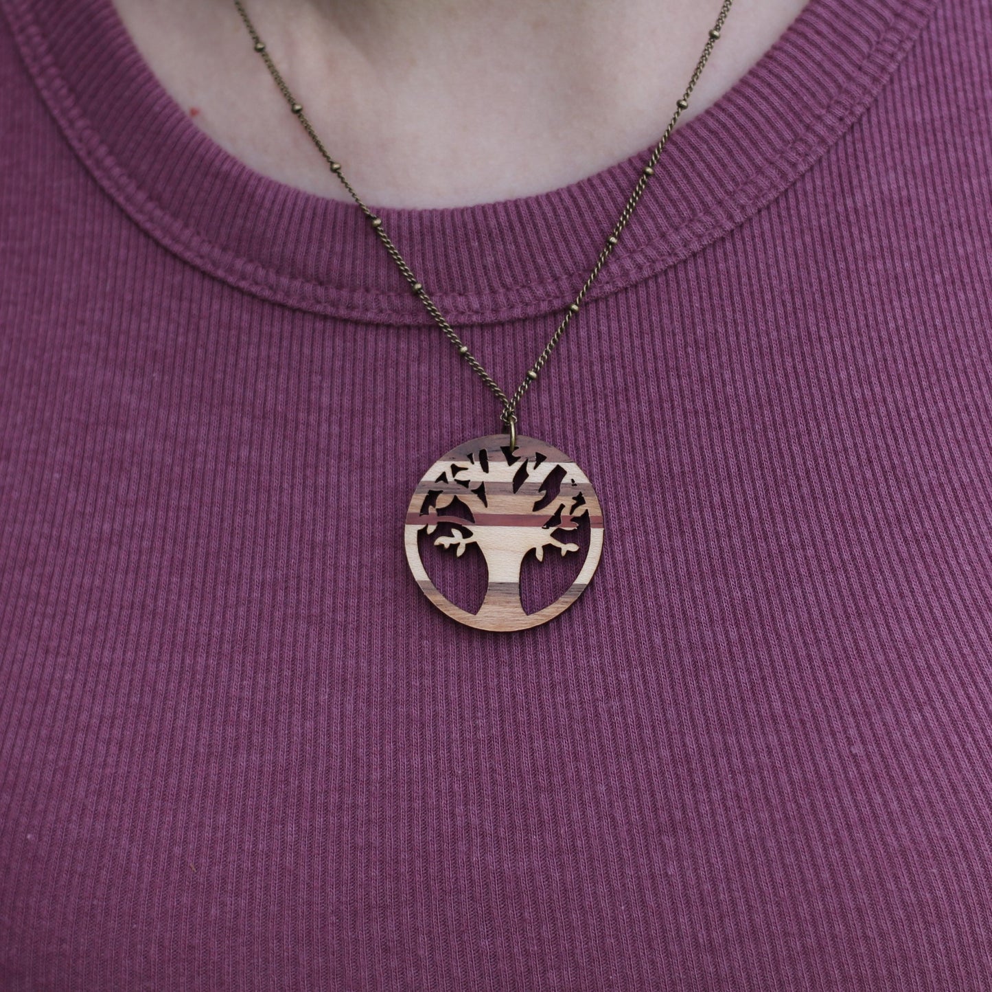 Handmade Wooden Jewelry | Elizabeth Necklace image 8