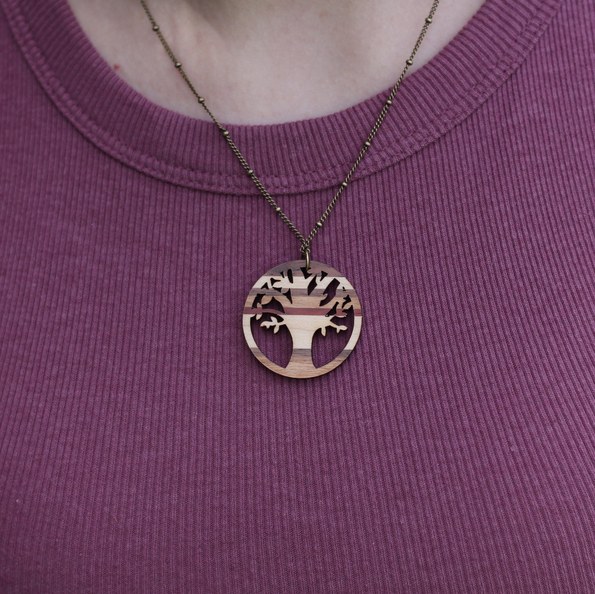 Handmade Wooden Jewelry | Elizabeth Necklace image 8