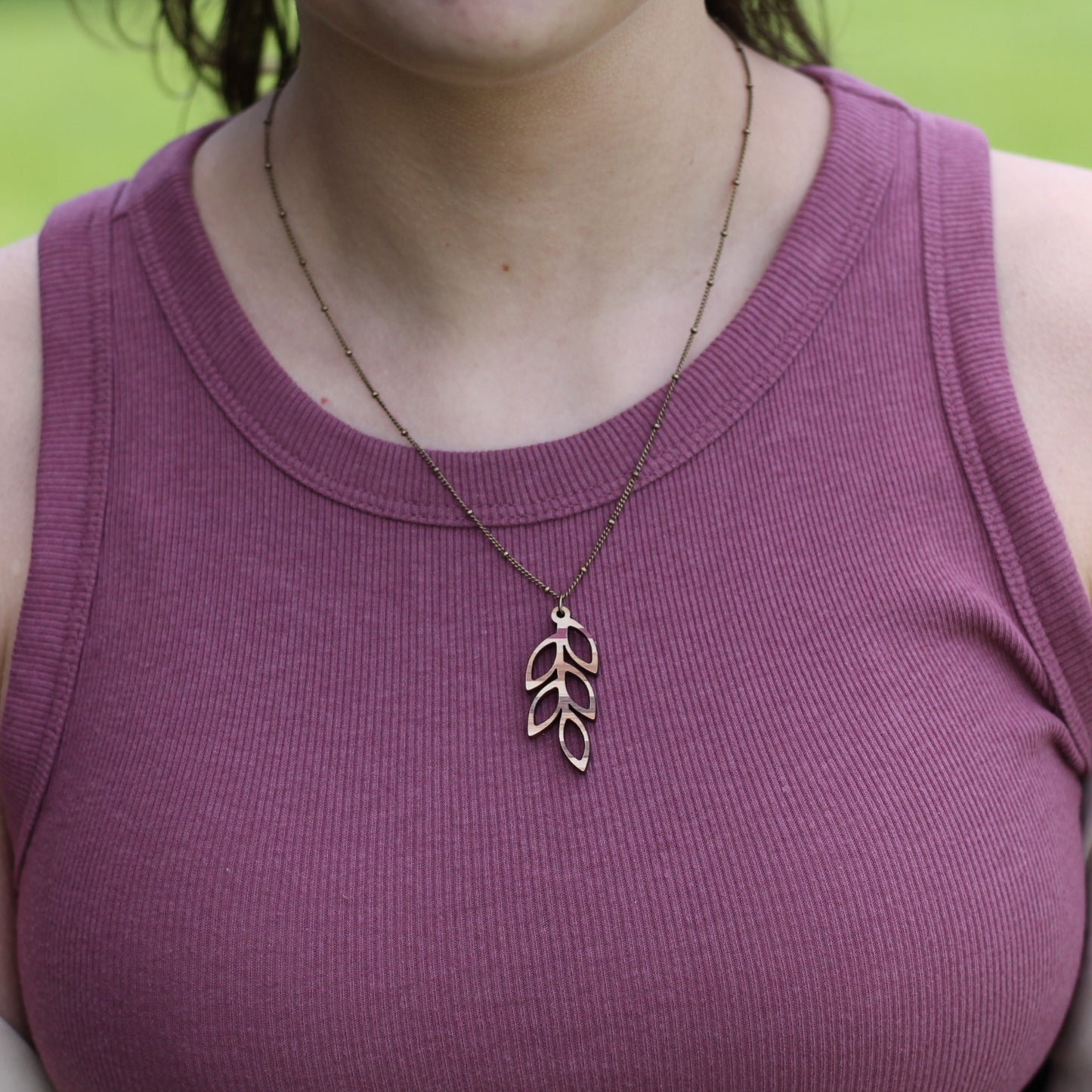 Handmade Wooden Jewelry | Olive Necklace image 8