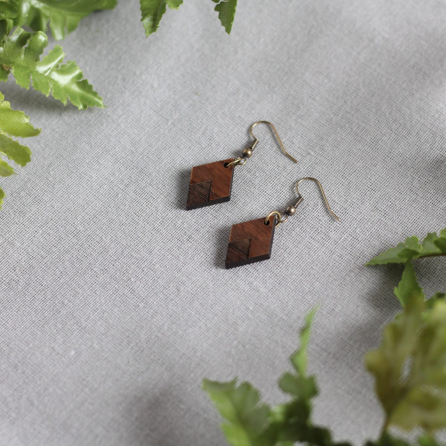 Moriah Earrings - Walnut $16 image