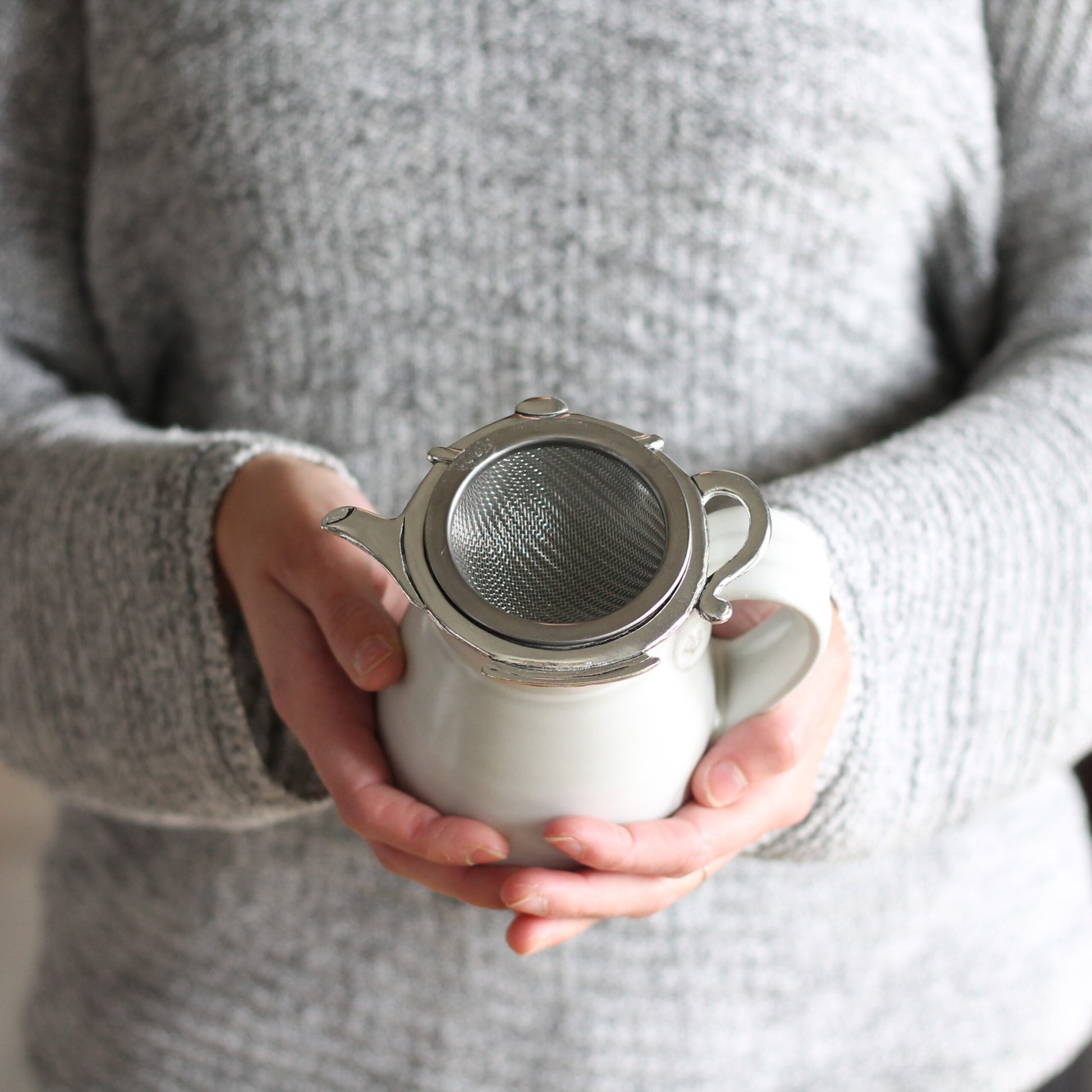 Handmade Pewter Tea Strainer | 4 Styles image 7