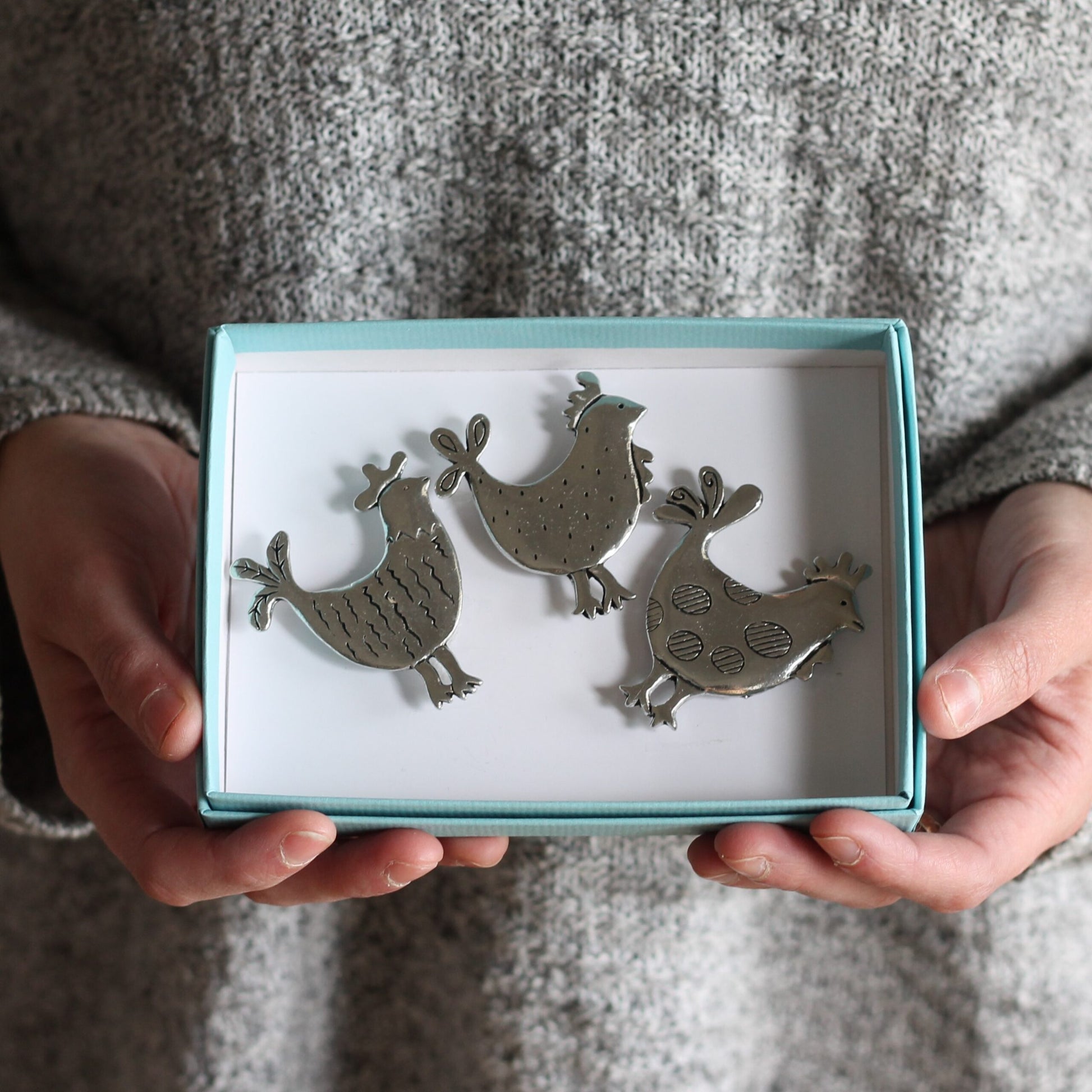 Handmade Pewter Magnet Set | 13 Styles image 17