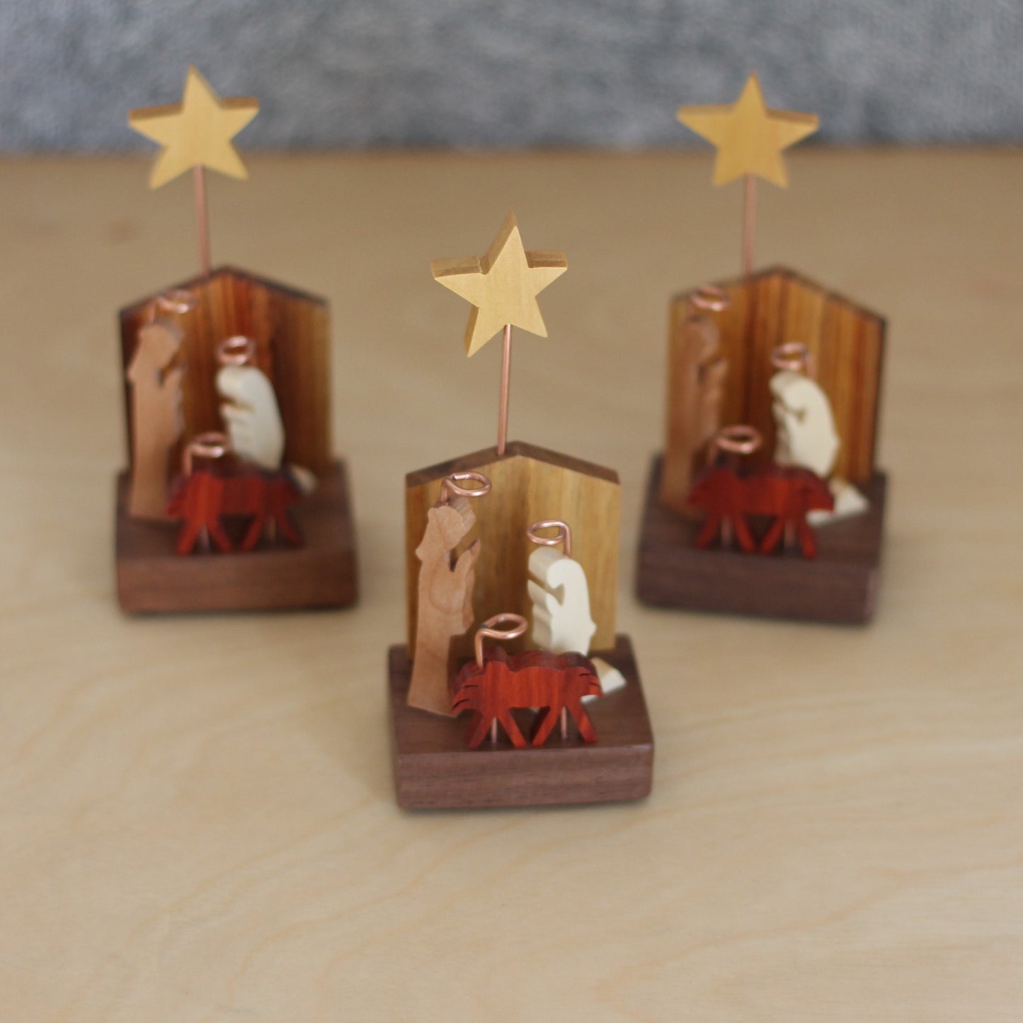 Handmade Mini Wooden Nativity image 5