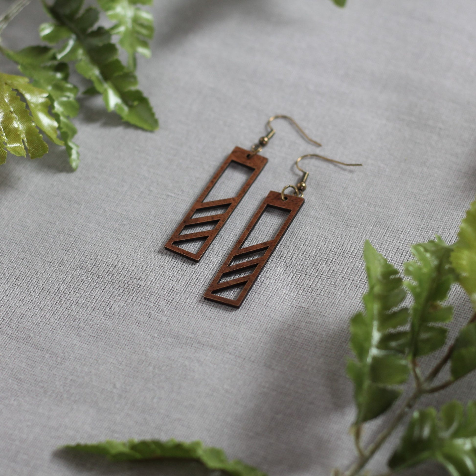 Ella Earrings - Walnut $24 image