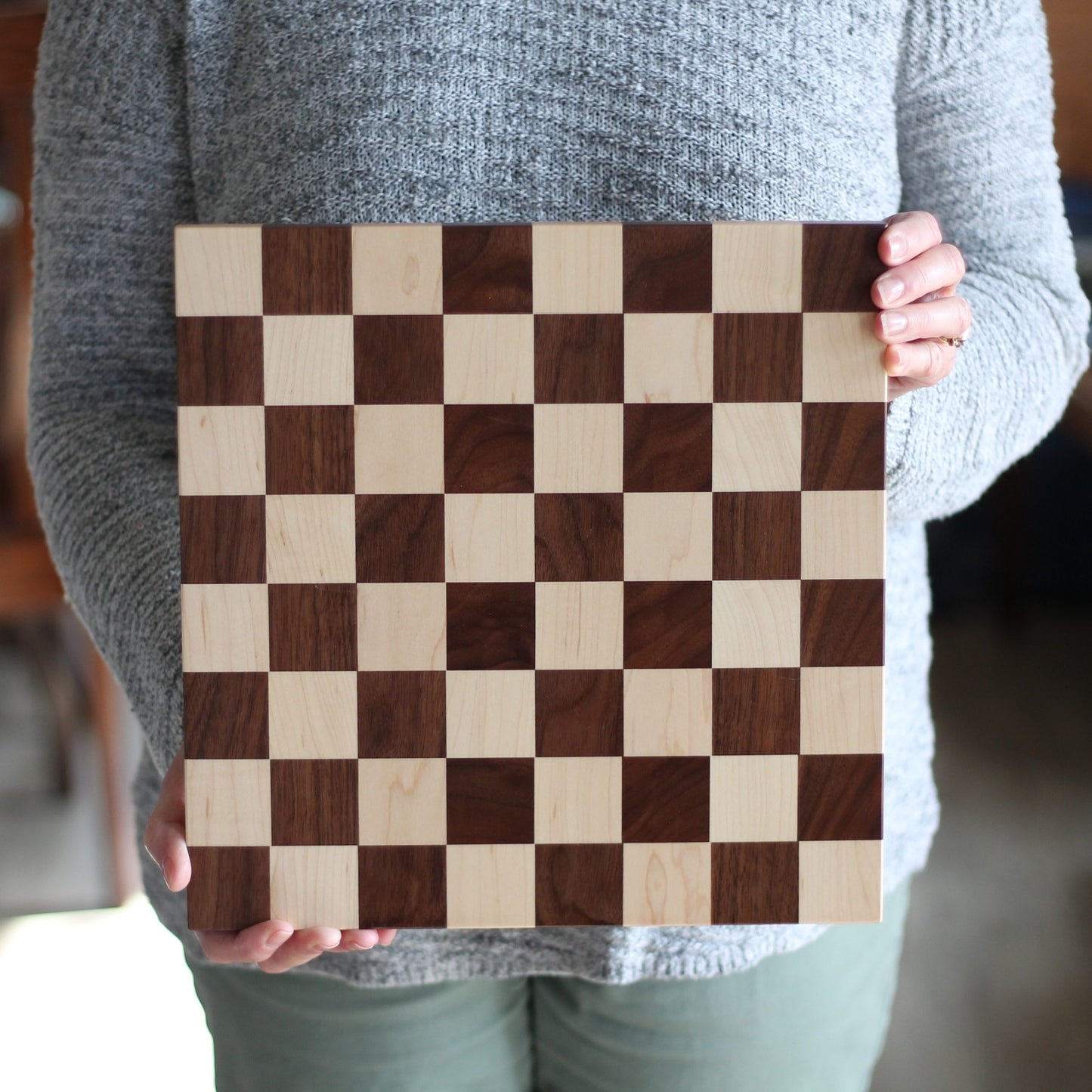 Chess Boards - SM Board [1-1/2" Squares] 12x12 image