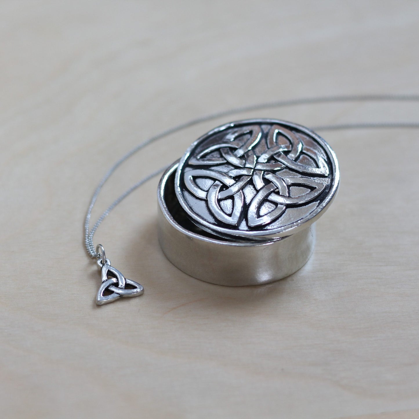 Handmade Pewter Boxed Necklace Set - Celtic $30 image