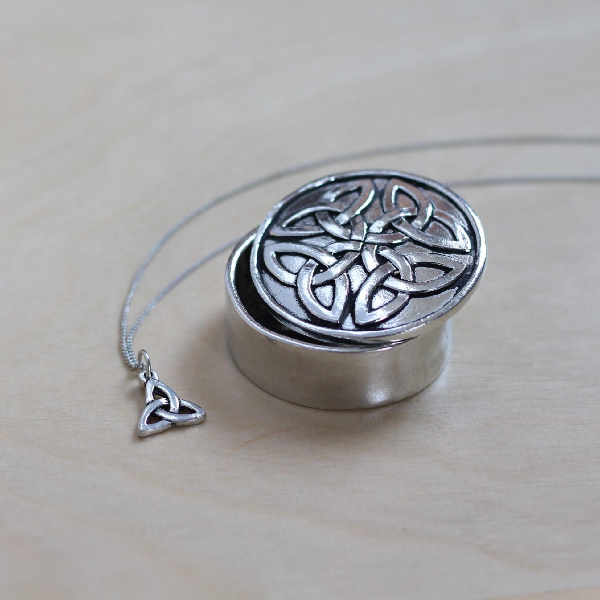 Handmade Pewter Boxed Necklace Set - Celtic $30 image