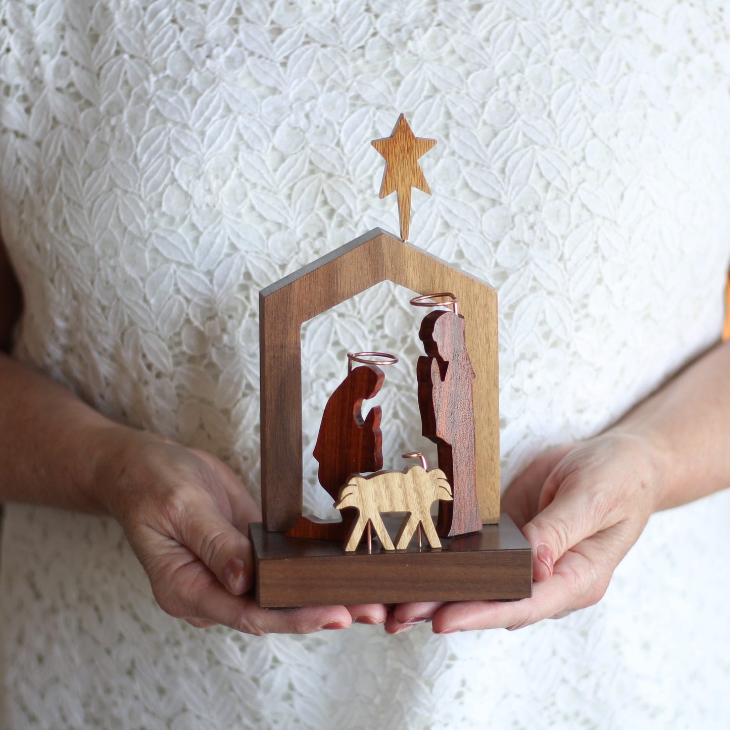 Handmade Wooden Nativity image 0