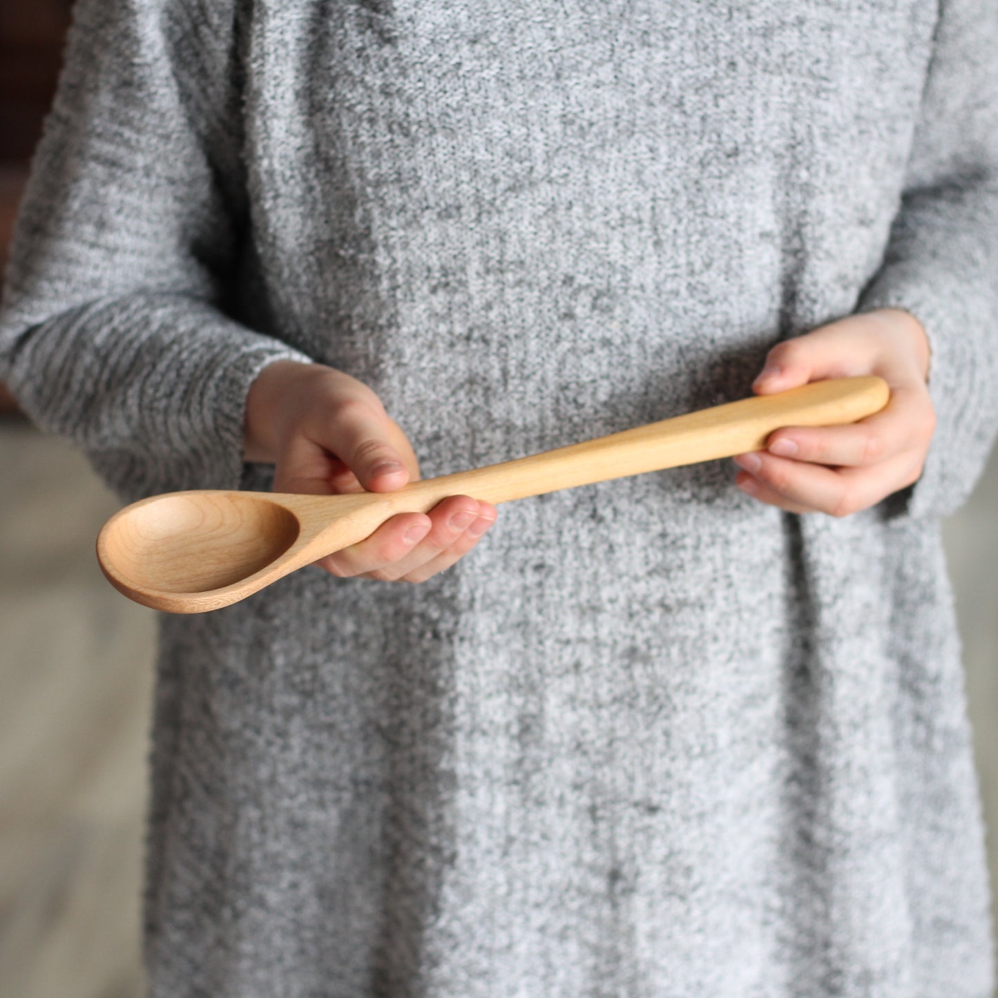 Handmade Wooden Kitchen Utensils | Round Spoon image 0