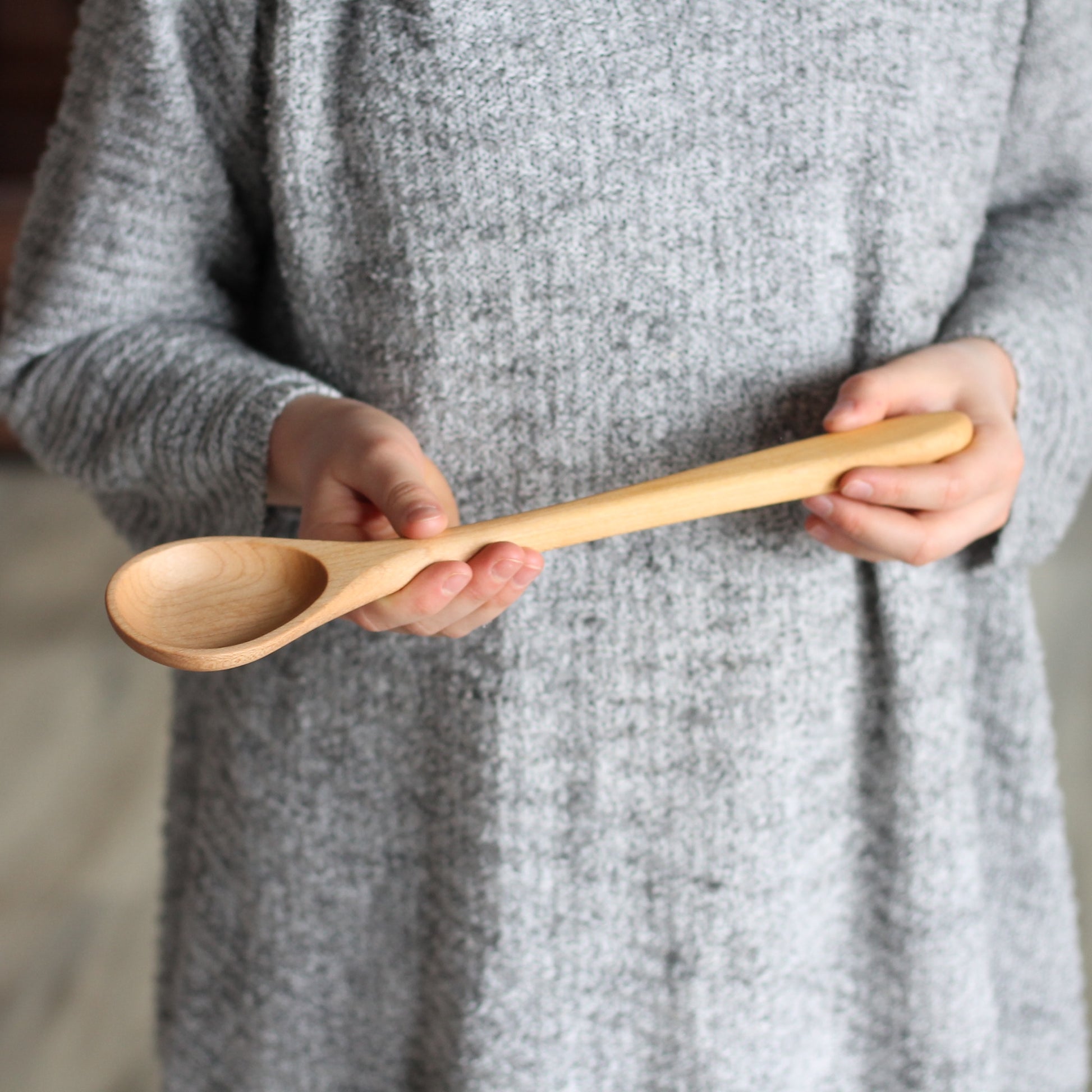 Handmade Wooden Kitchen Utensils | Round Spoon image 0