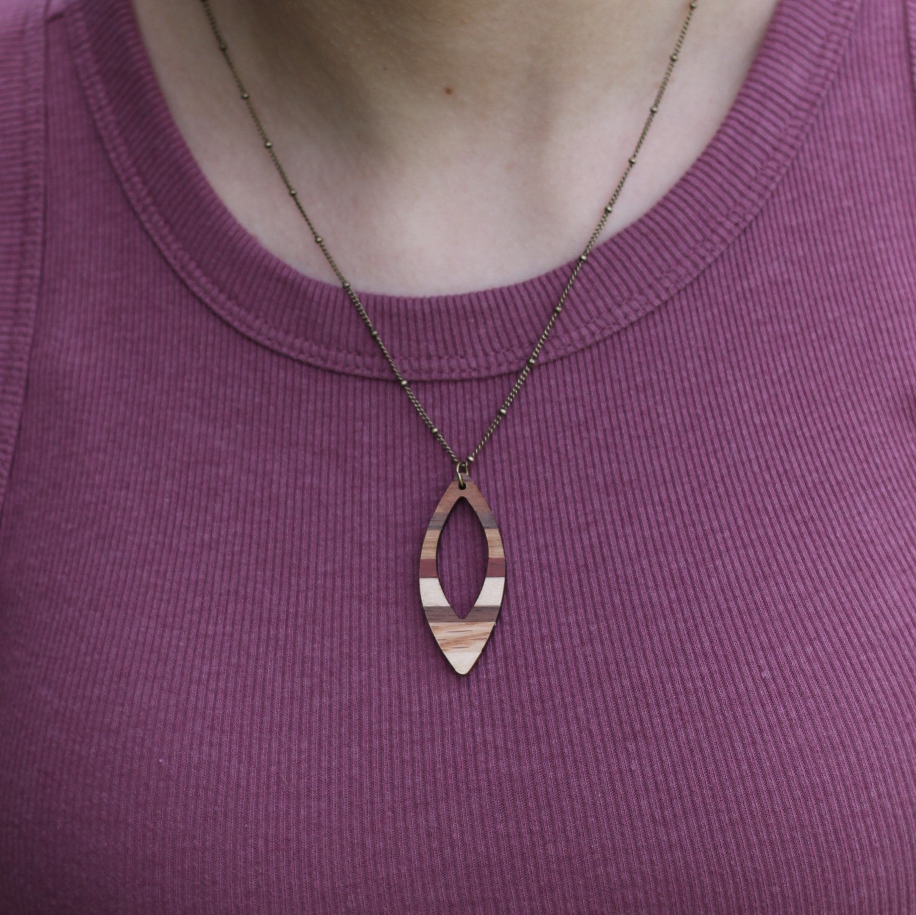 Handmade Wooden Jewelry | Debby Necklace image 9
