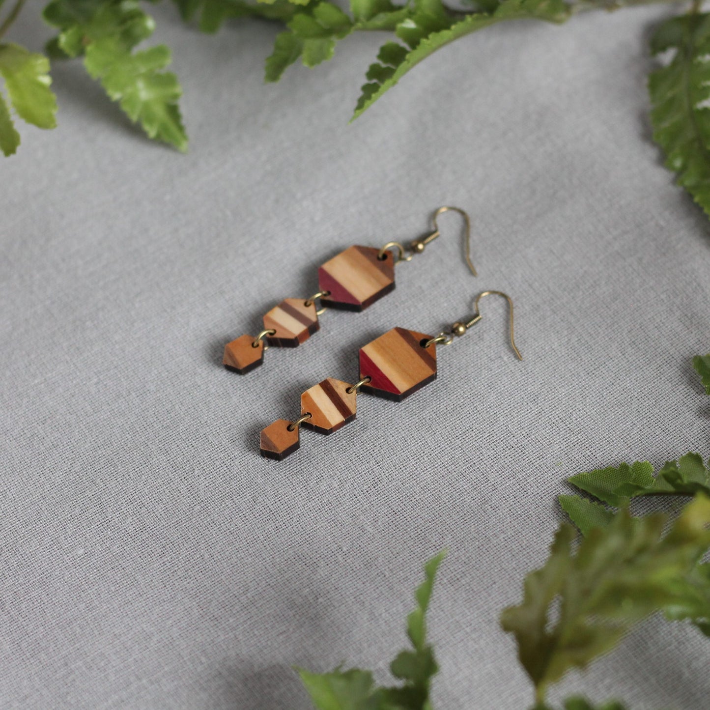 Ranee Earrings - Varied Stripes $24 image