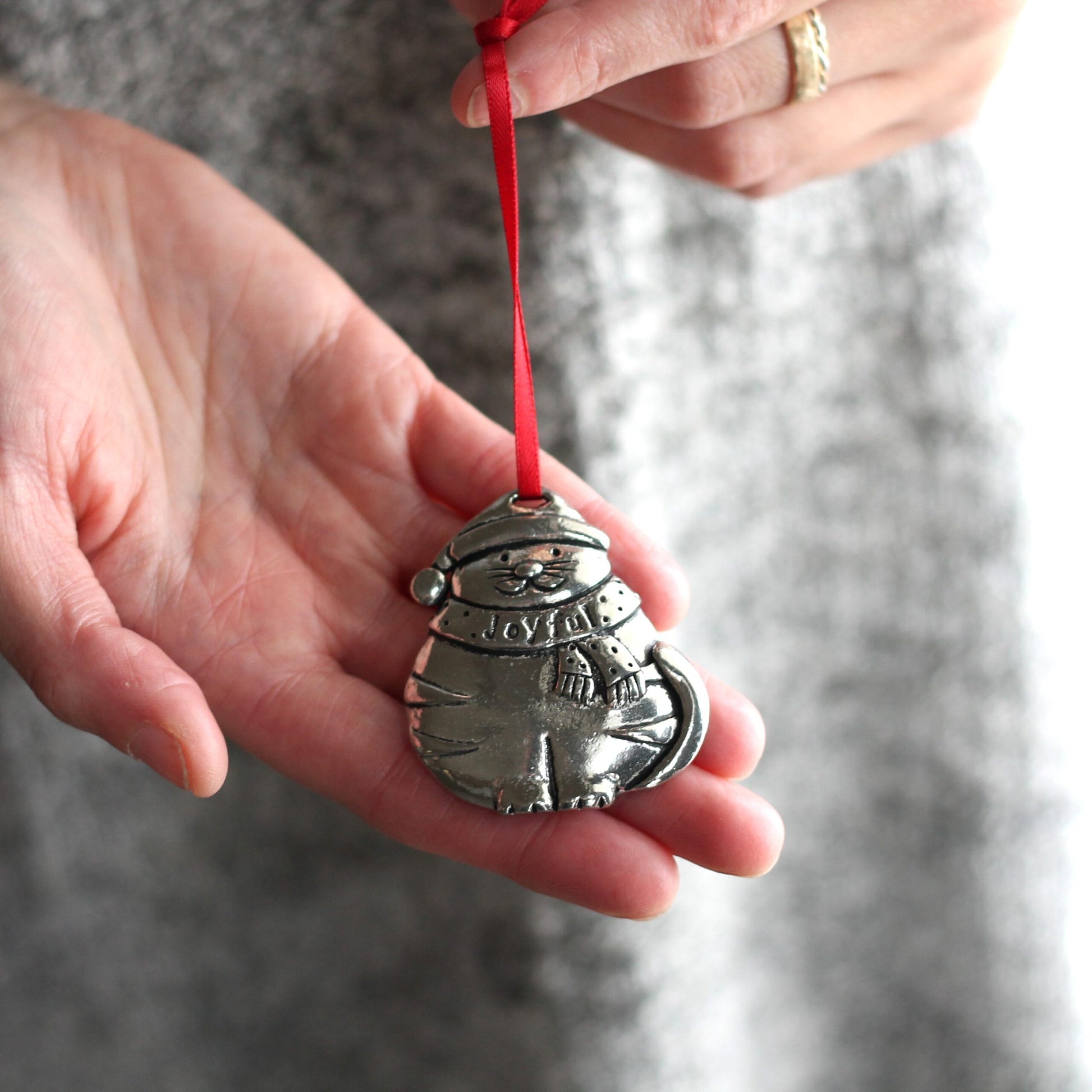 Handmade Pewter Round Ornaments | 10 Styles image 16