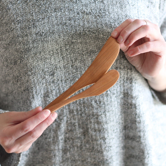 Handmade Solid Cherry Spreader | 2 Sizes image 0