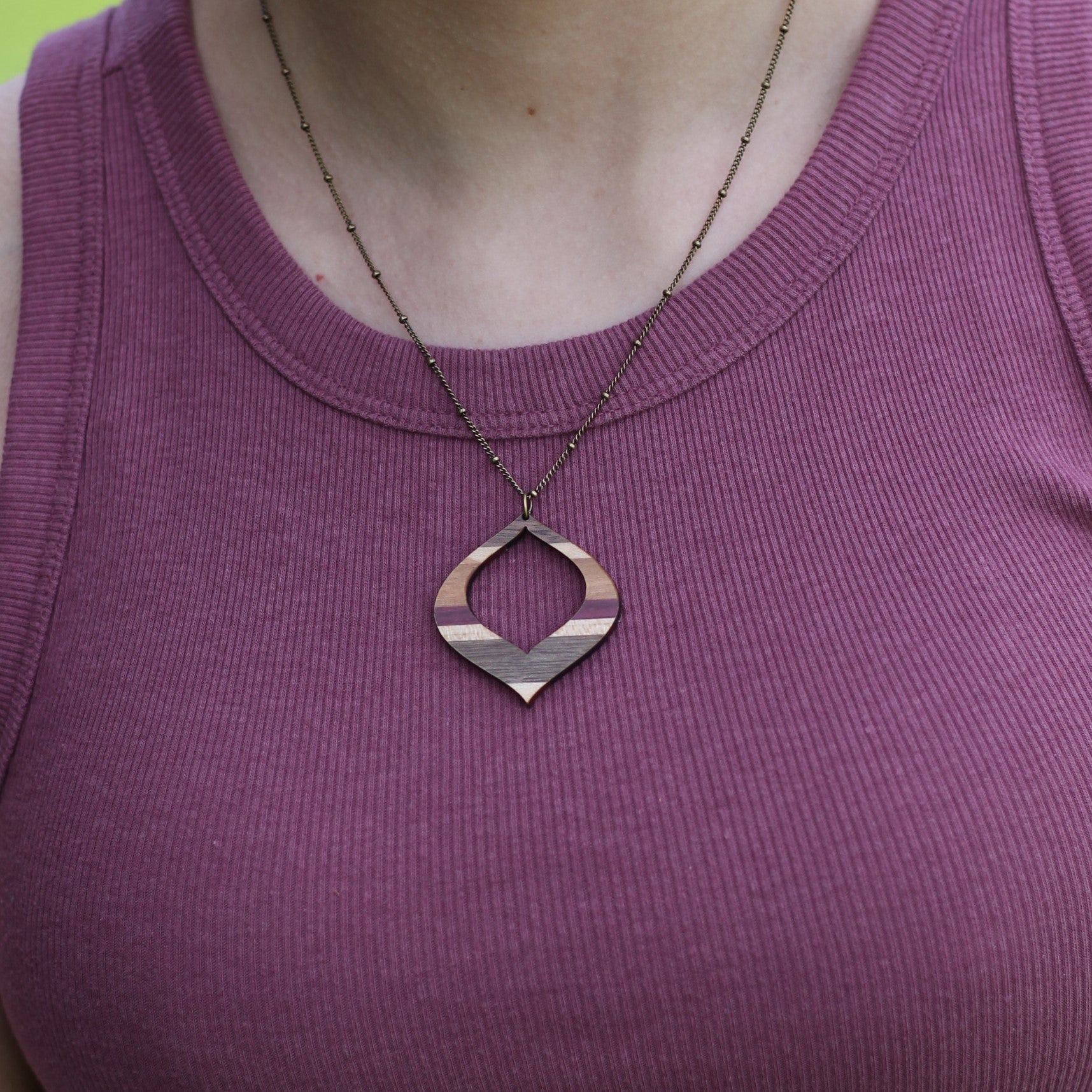 Handmade Wooden Jewelry | Linda Necklace image 8