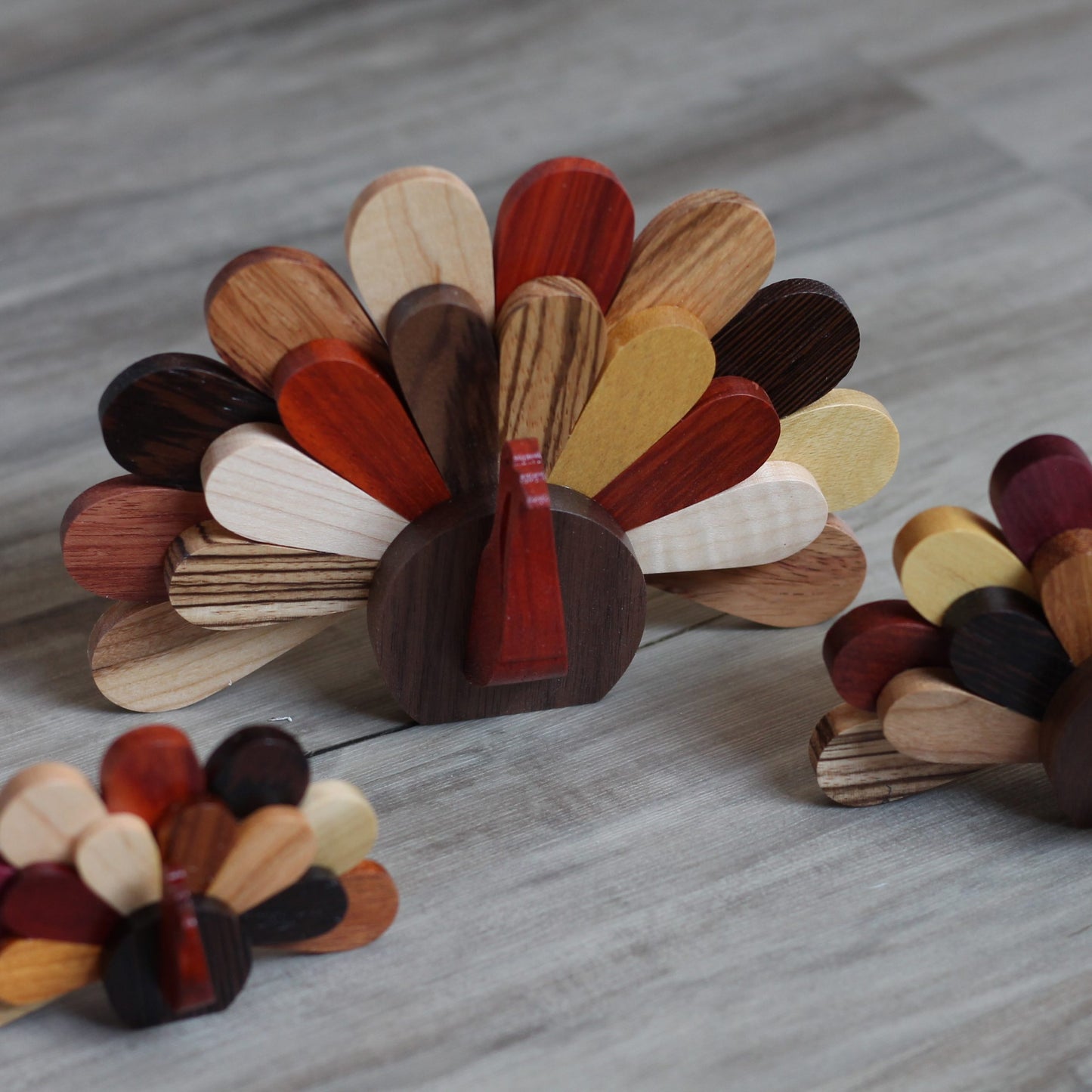 Handmade Wooden Turkeys image 1