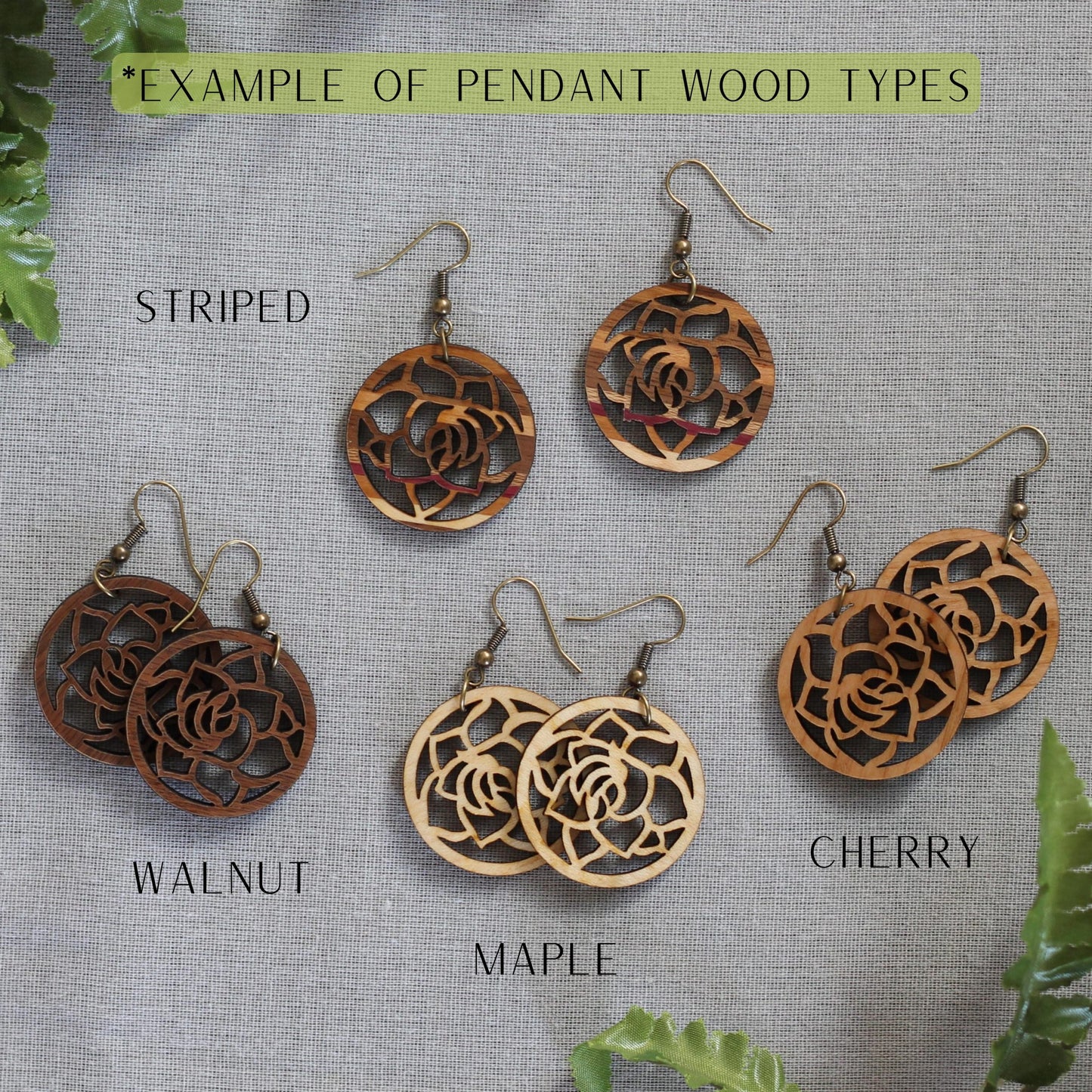 Handmade Wooden Jewelry | Bedonna Necklace image 2