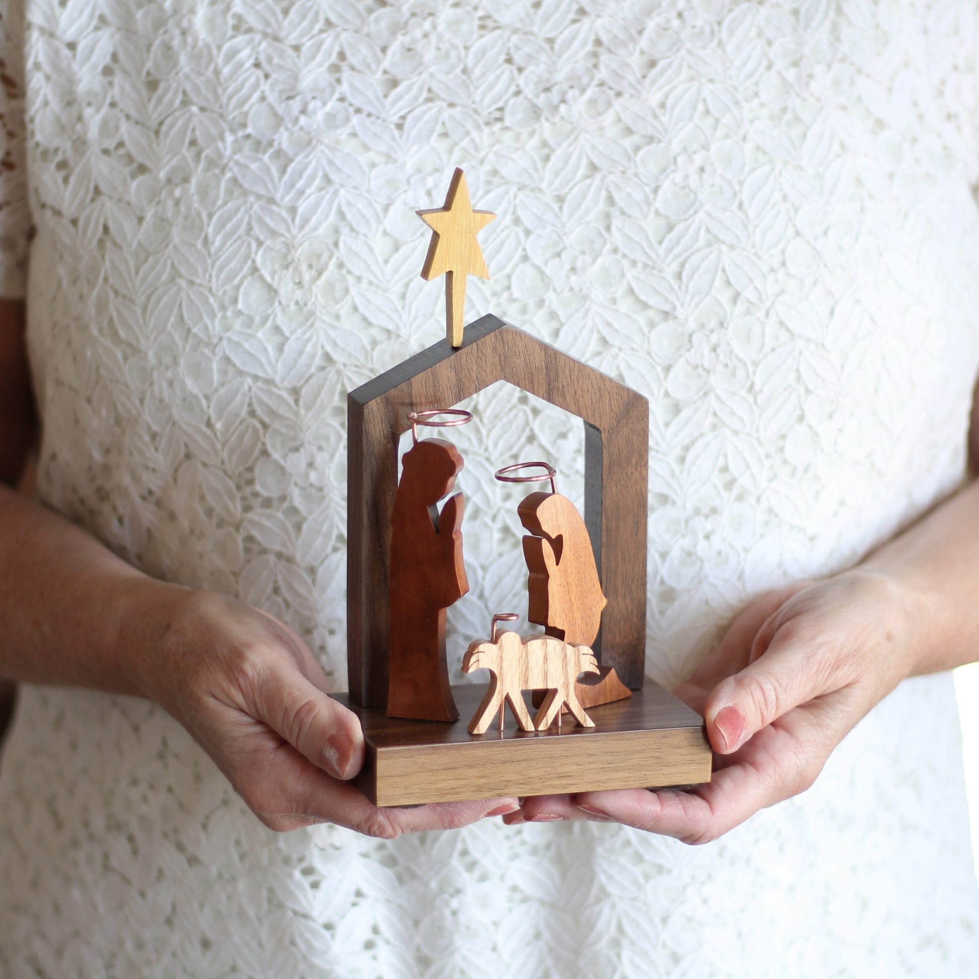 Handmade Wooden Nativity image 2