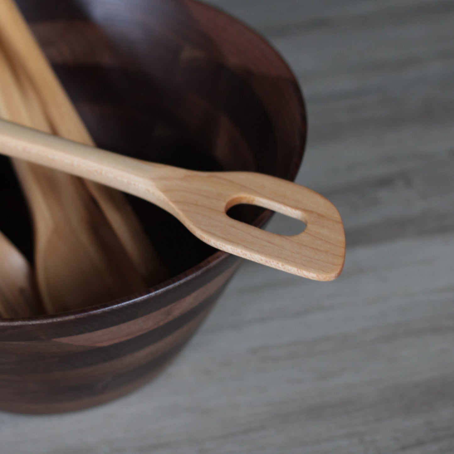 Handmade Wooden Kitchen Utensils | Batter Spatula with Hole image 3