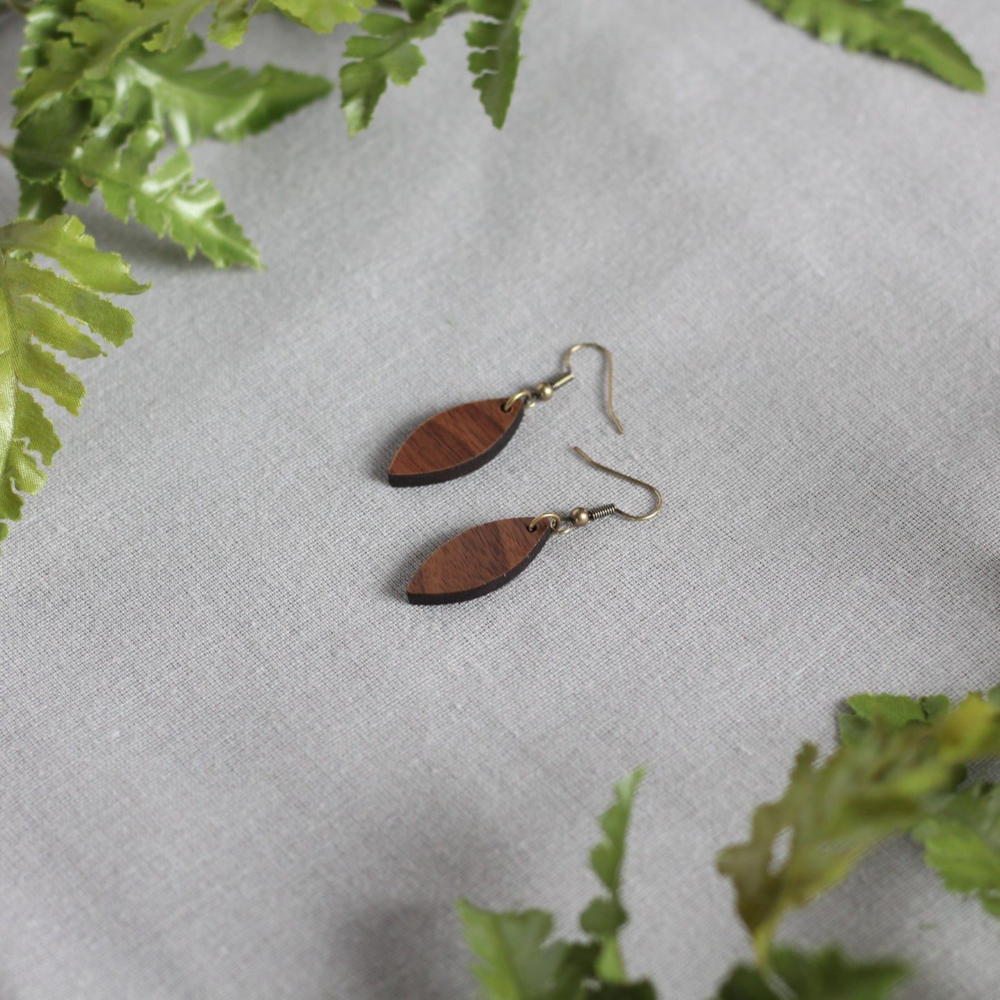 Anastasia Earrings - Walnut $10 image