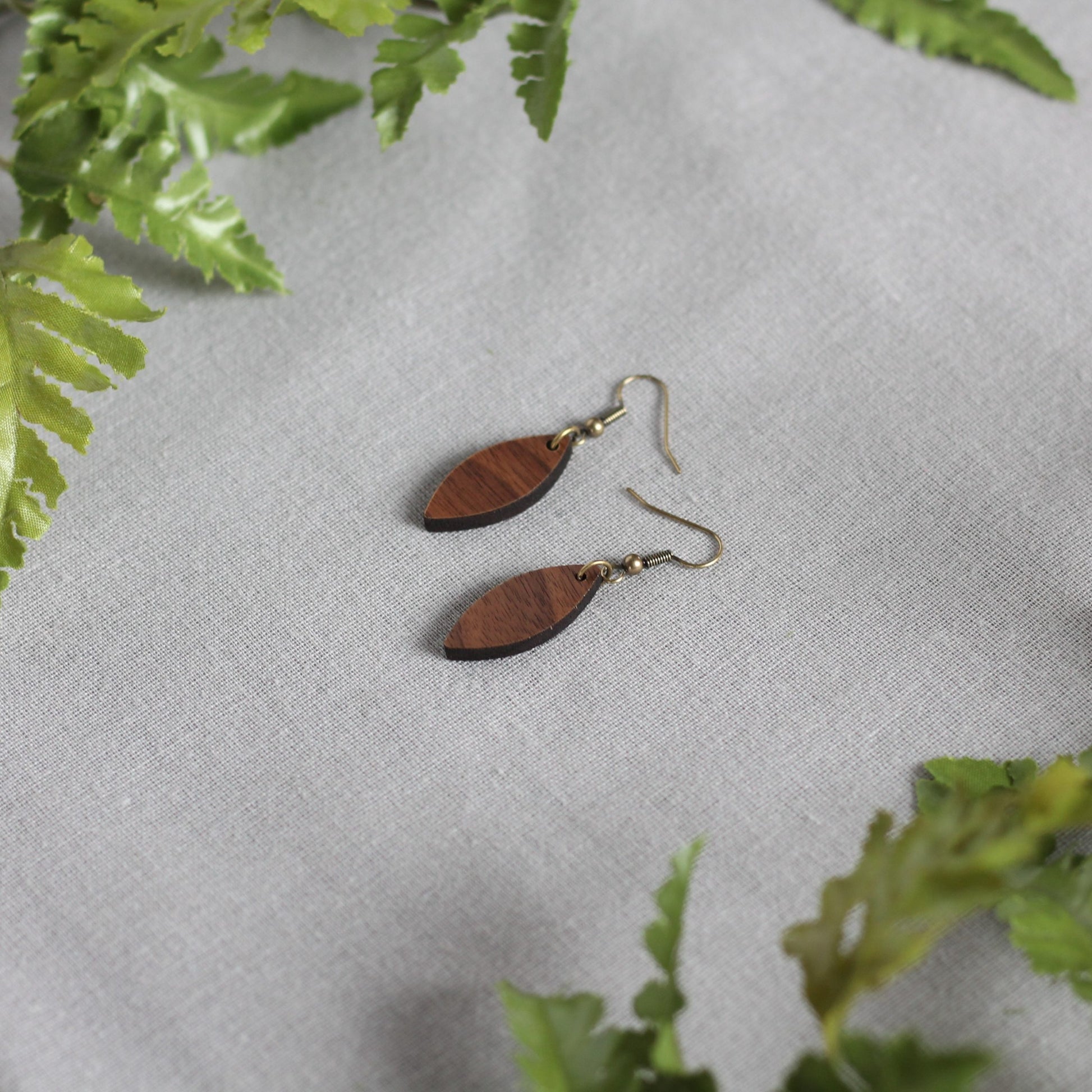 Anastasia Earrings - Walnut $10 image