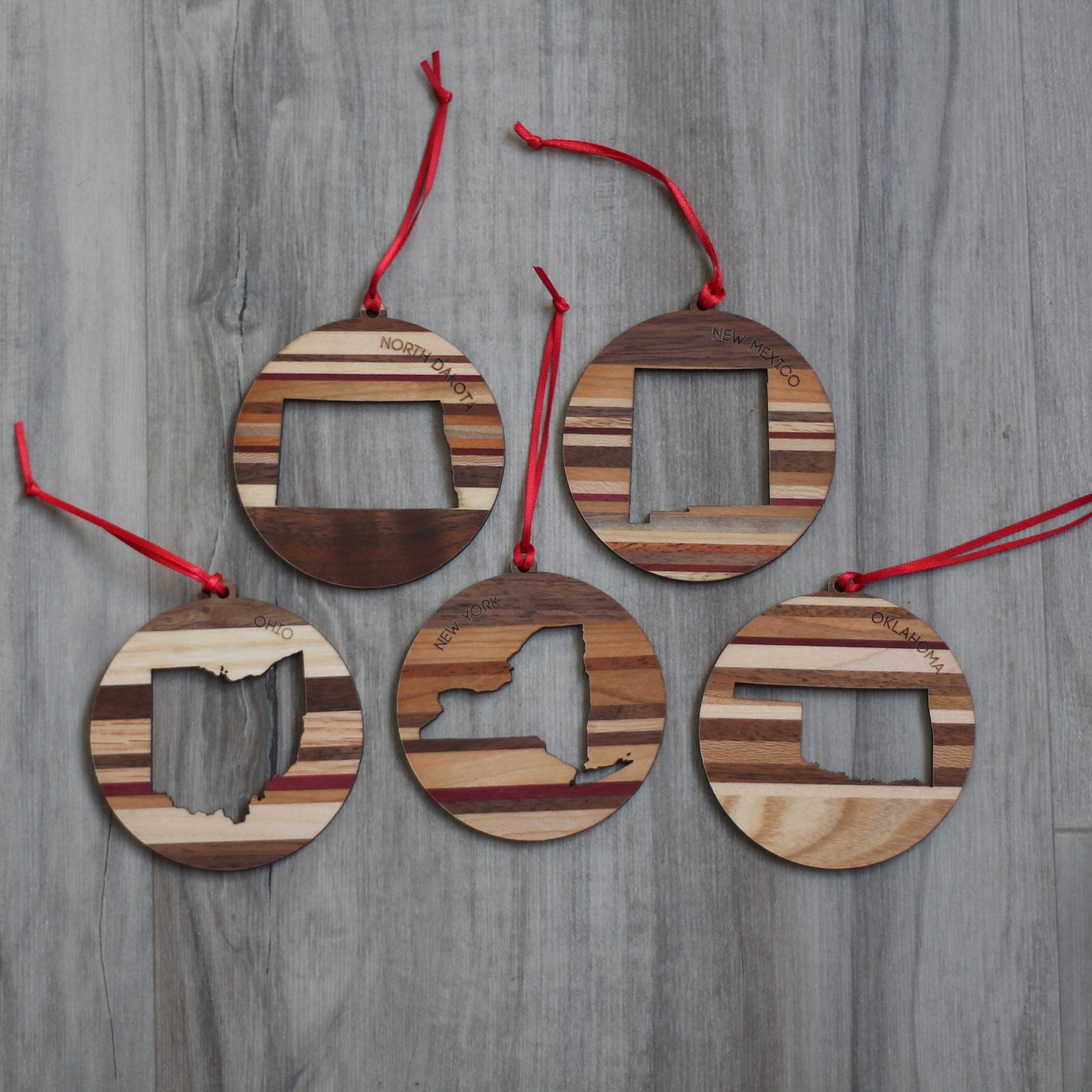 Handmade Wooden State Outline Ornaments | All 50 States image 15