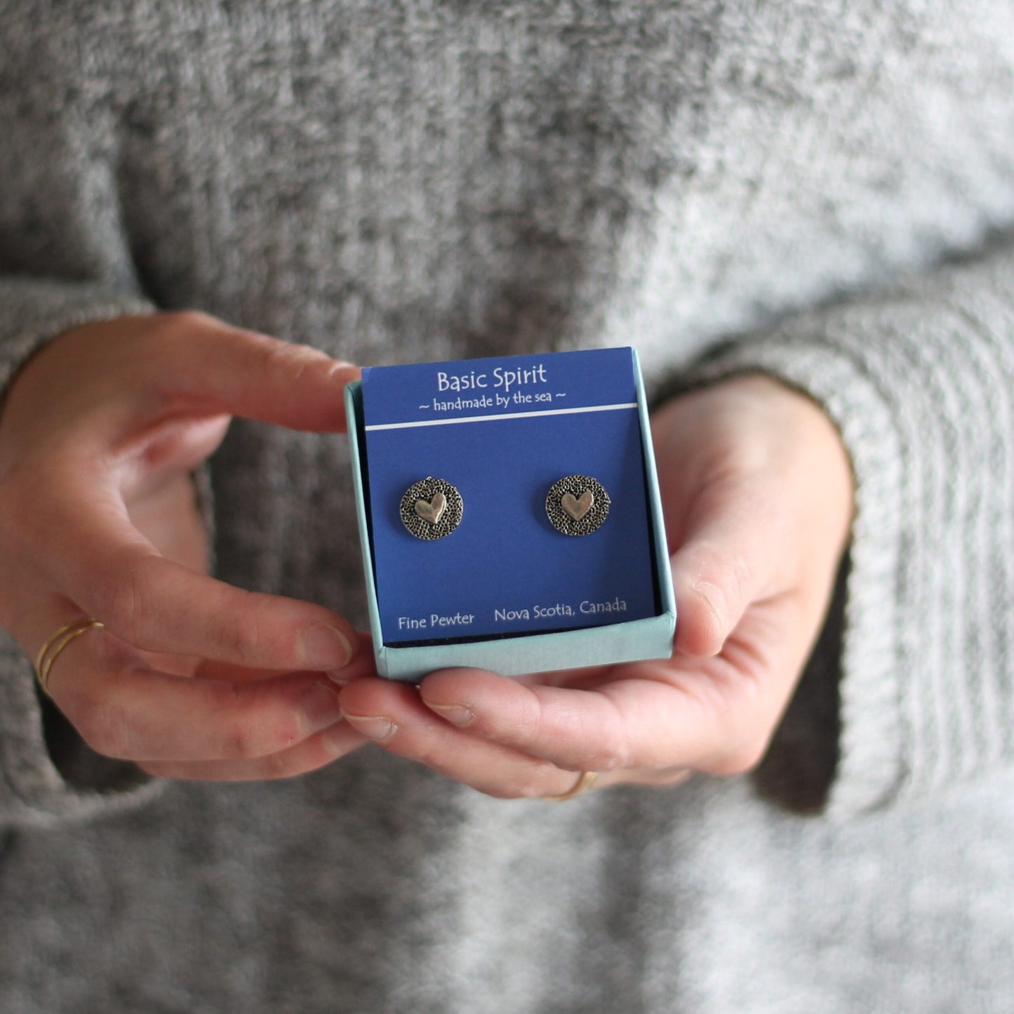 Handmade Fine Pewter Stud Earrings | 7 Styles image 3