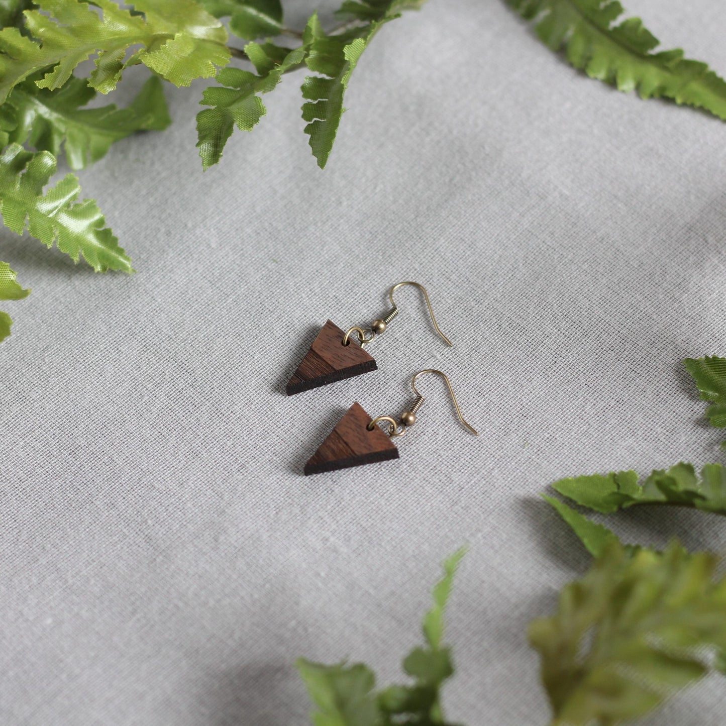 Brenda Earrings - Walnut $16 image