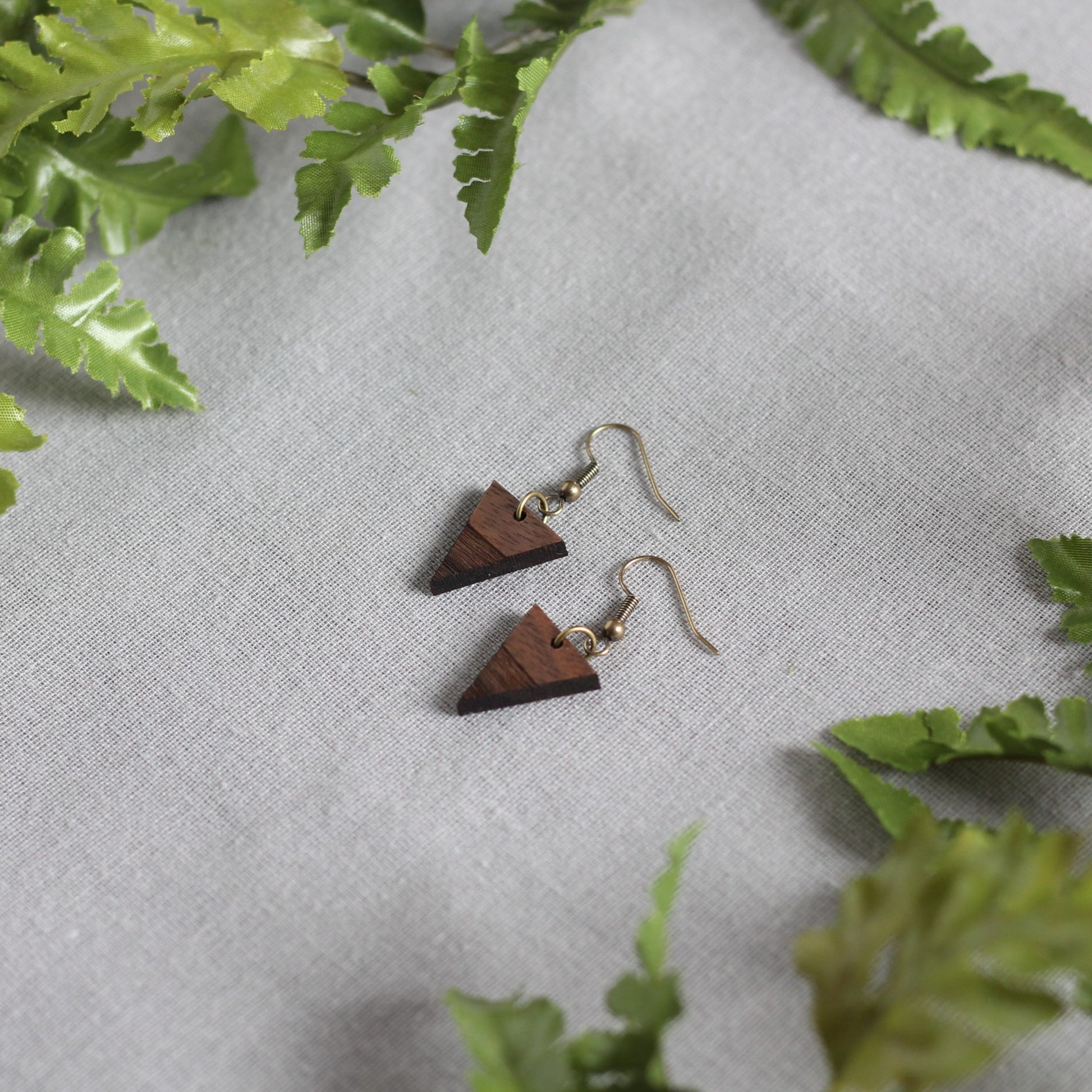 Brenda Earrings - Walnut $16 image