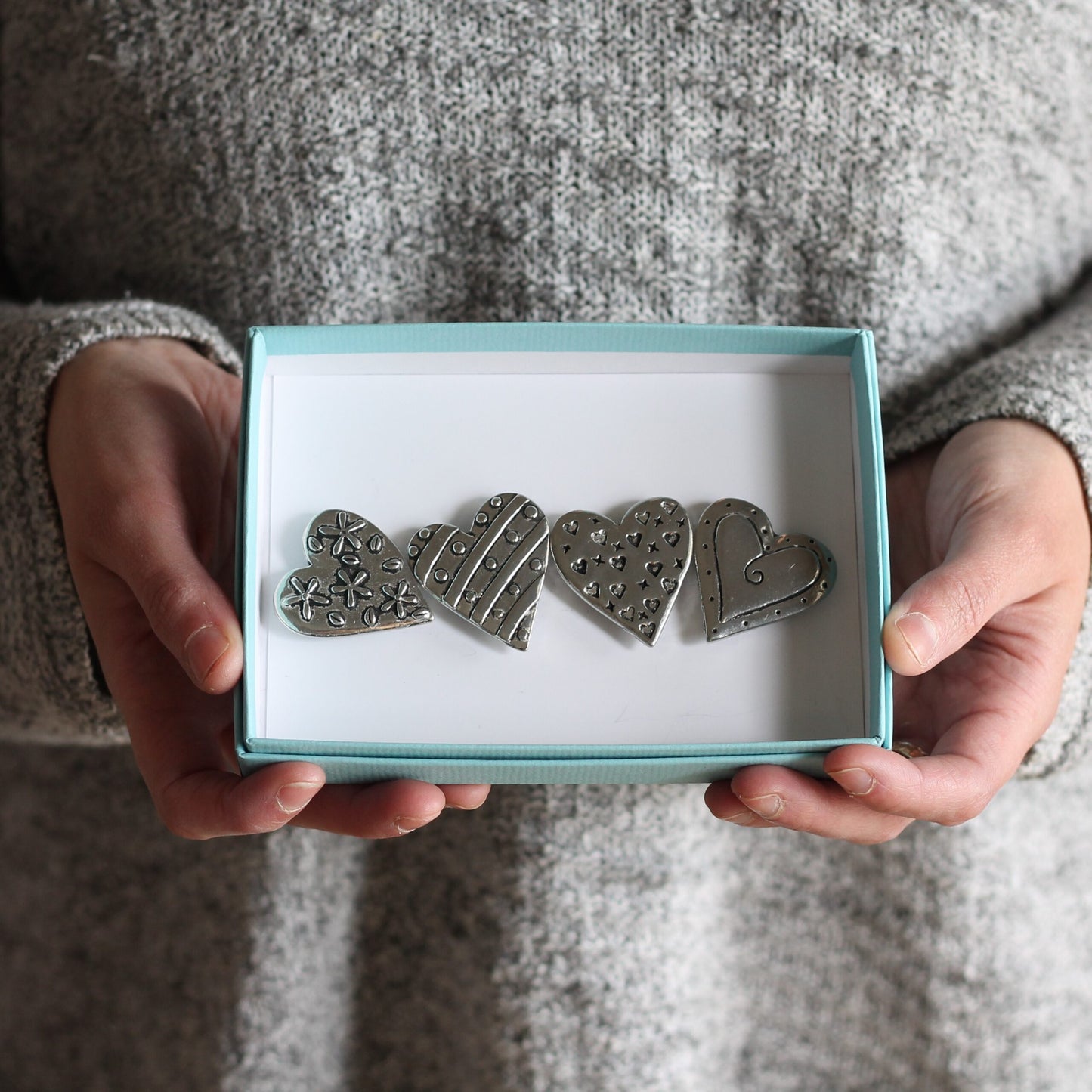 Handmade Pewter Magnet Set | 13 Styles image 16