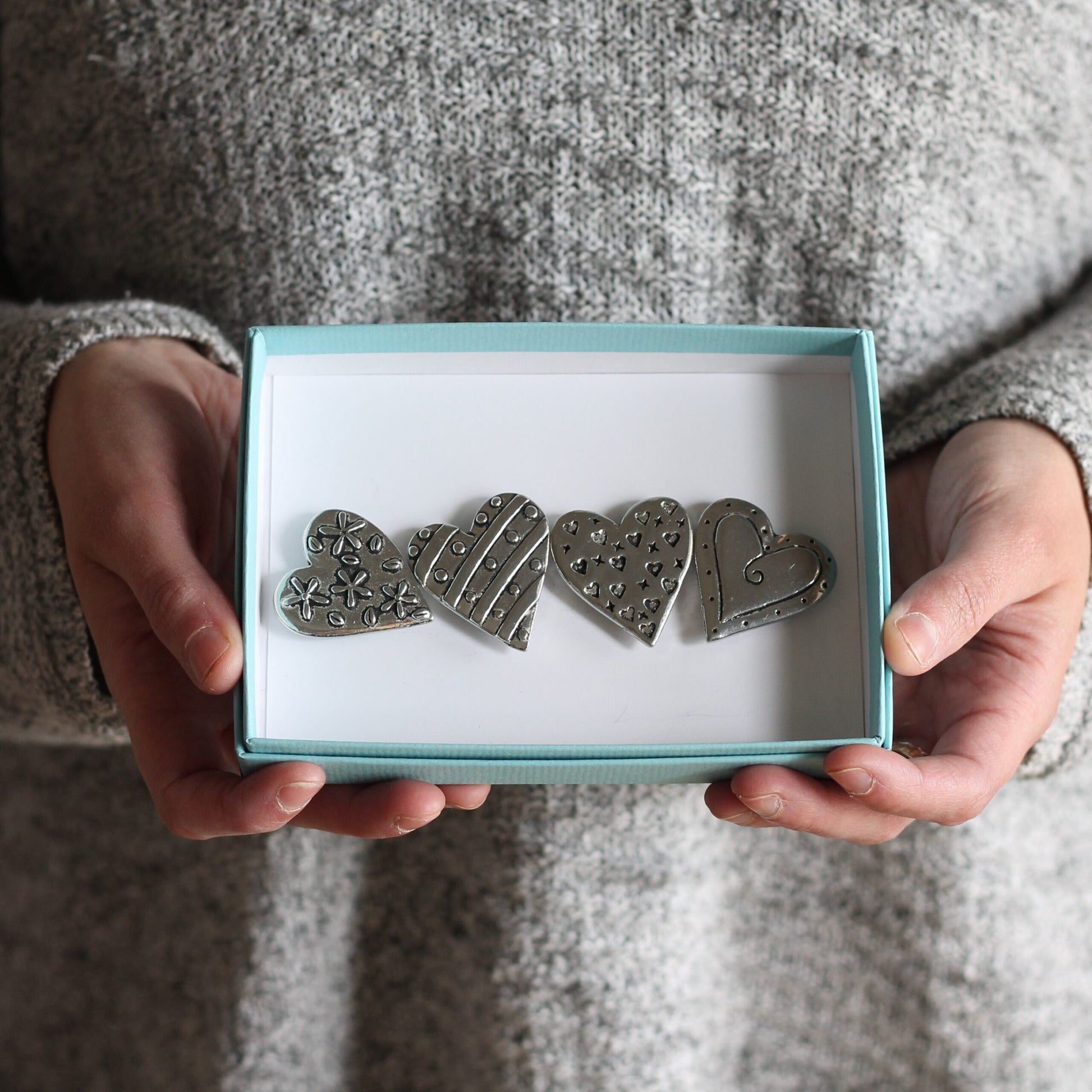 Handmade Pewter Magnet Set | 13 Styles image 16